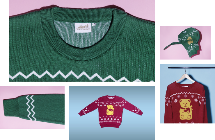 Lindt Christmas Sweater HoC Collage bb trading