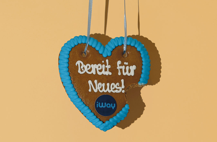 «Bereit für Neues» Lebkuchenherz Mailing für iWay