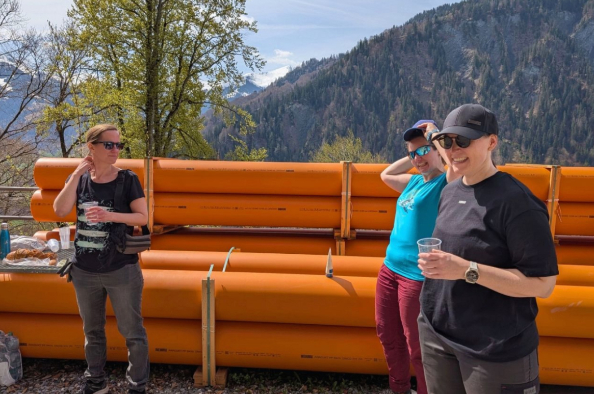 bb Team am Tree Plant Day im Prättigau