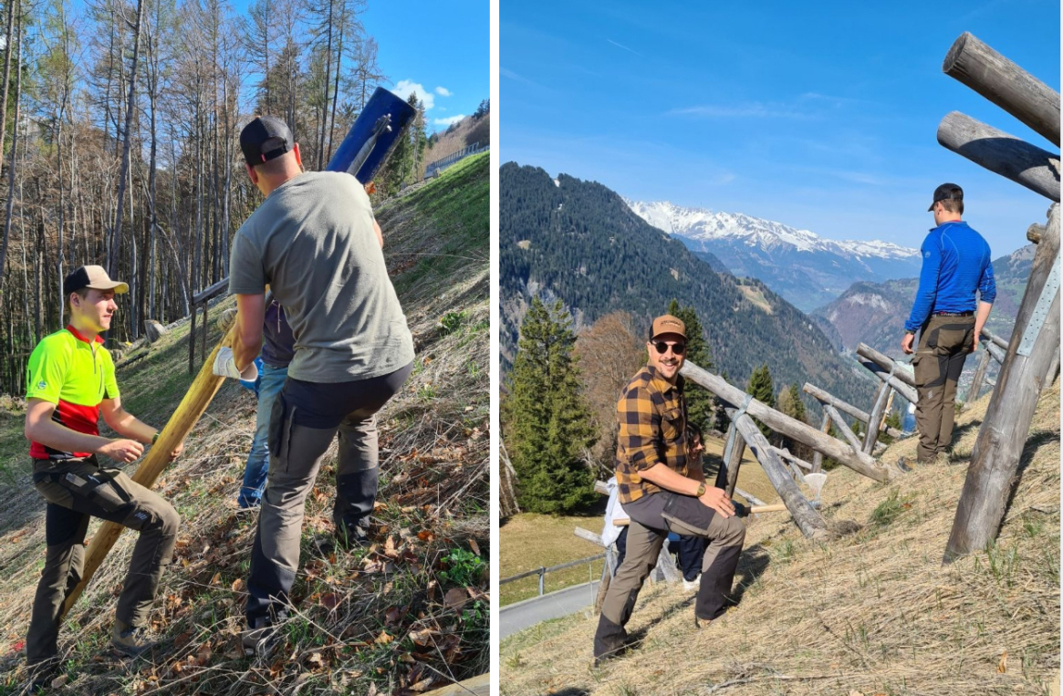 bb Team am Tree Plant Day im Prättigau