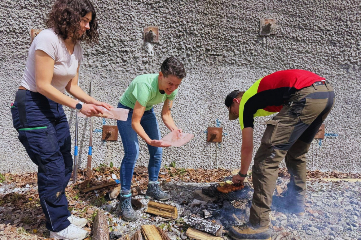 bb Team am Tree Plant Day im Prättigau