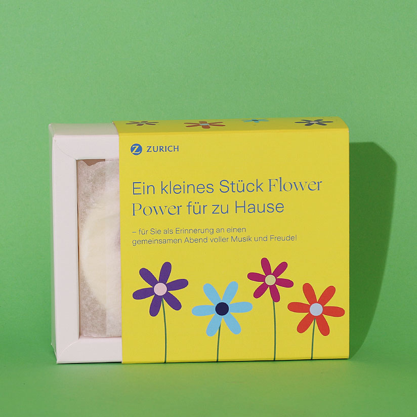Giveaway Peace-Seife für Zurich Versicherungen