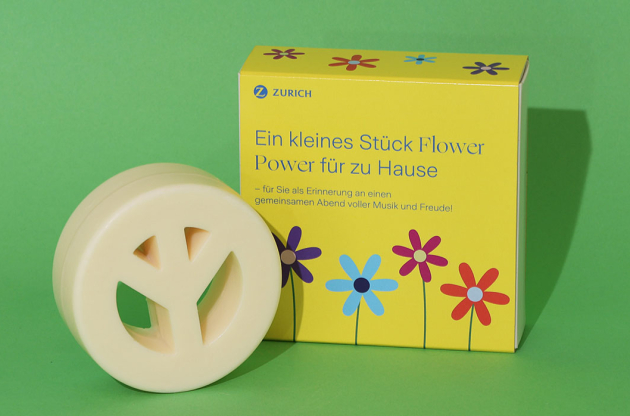 Giveaway Peace-Seife für Zurich Versicherungen