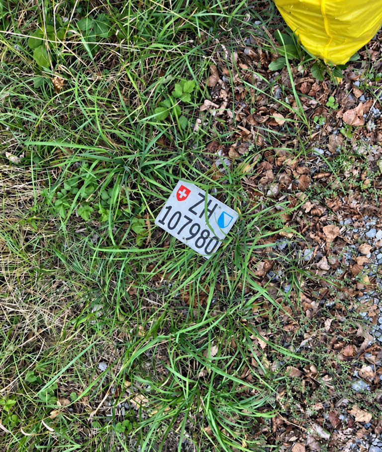 Gefundenes Nummernschild am bb trading Clean-Up-Day 2026