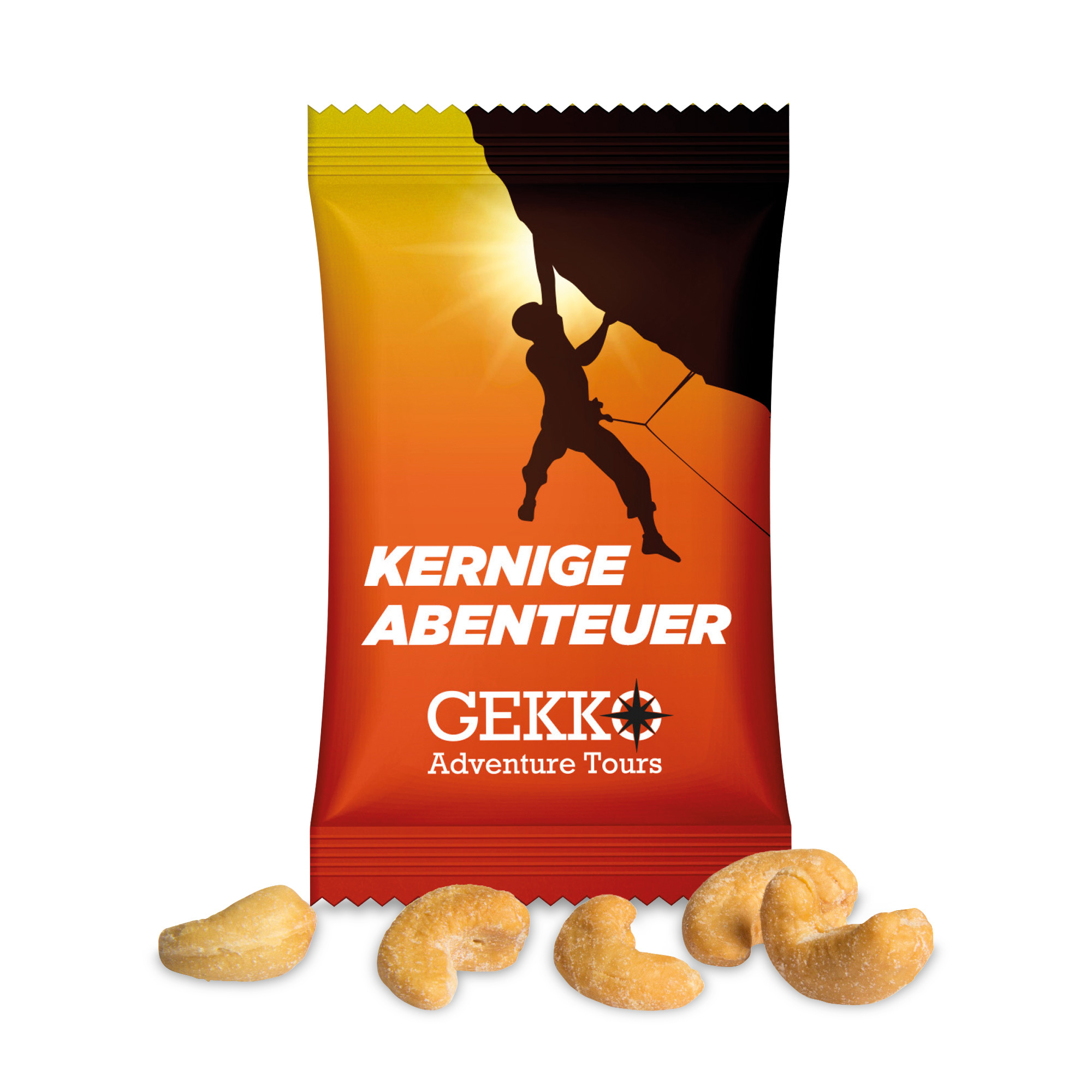 Seeberger Cashewkerne 10 g in Tüte mit Rundumdruck