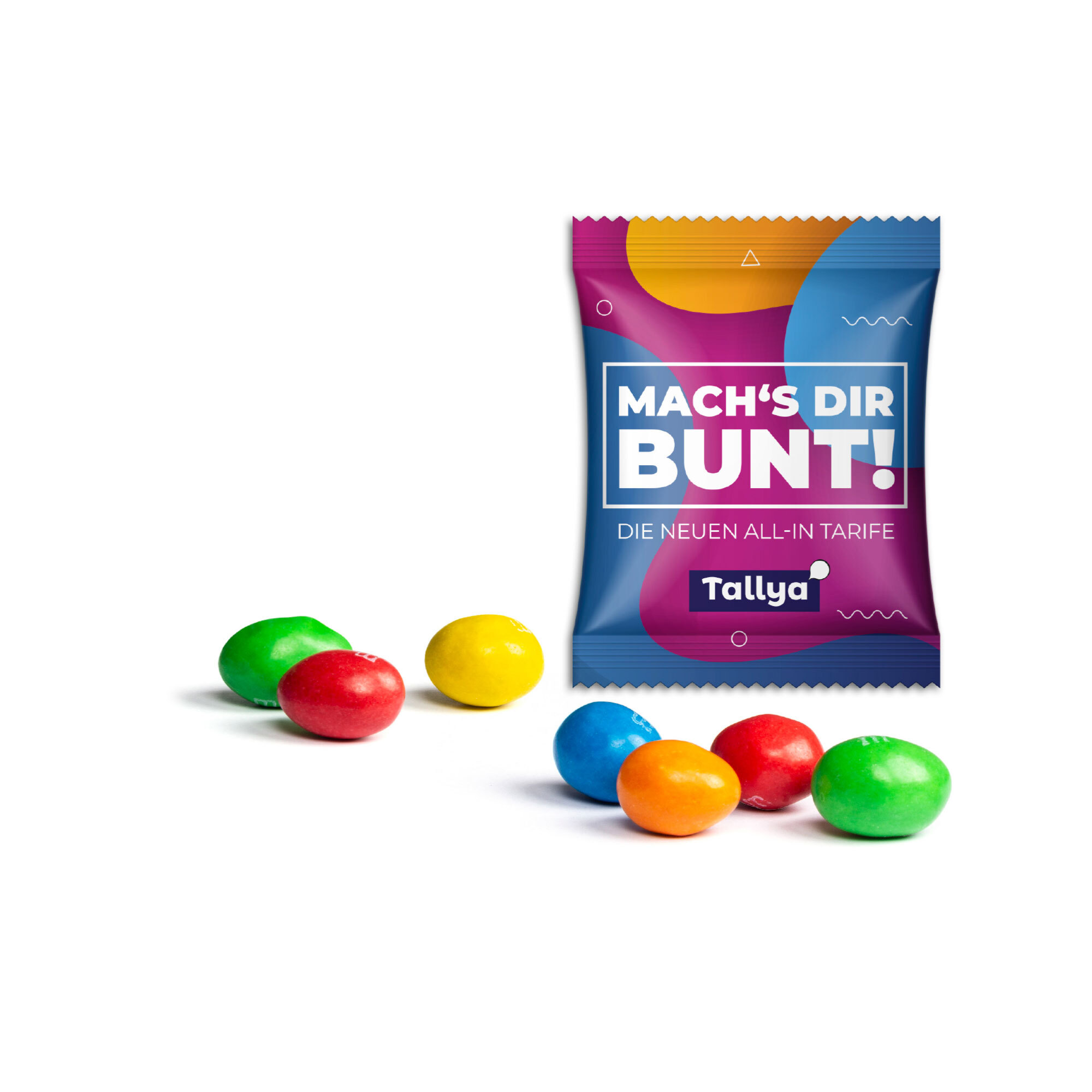 M&M's Peanuts 10 g bunt gemischt in Tüte im Kundendesign