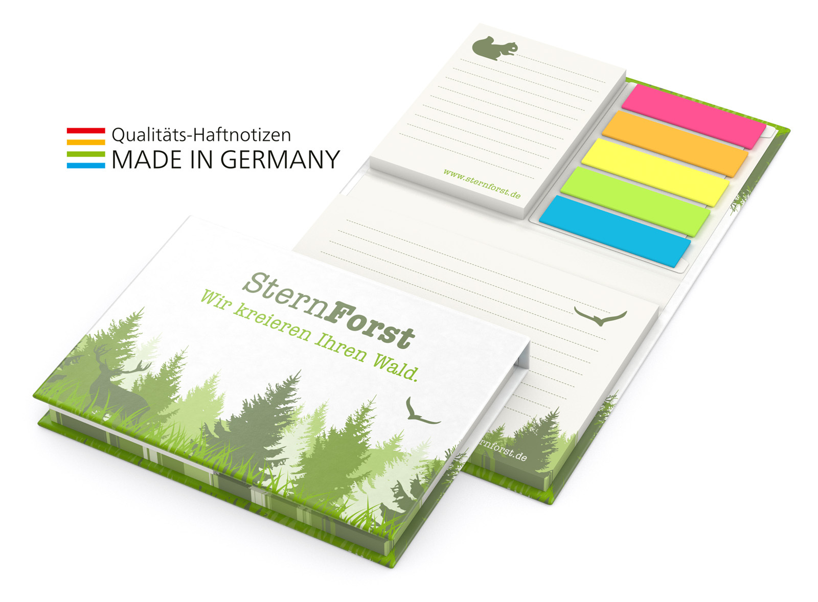 Set de notes repositionnables Couverture rigide personnalisée