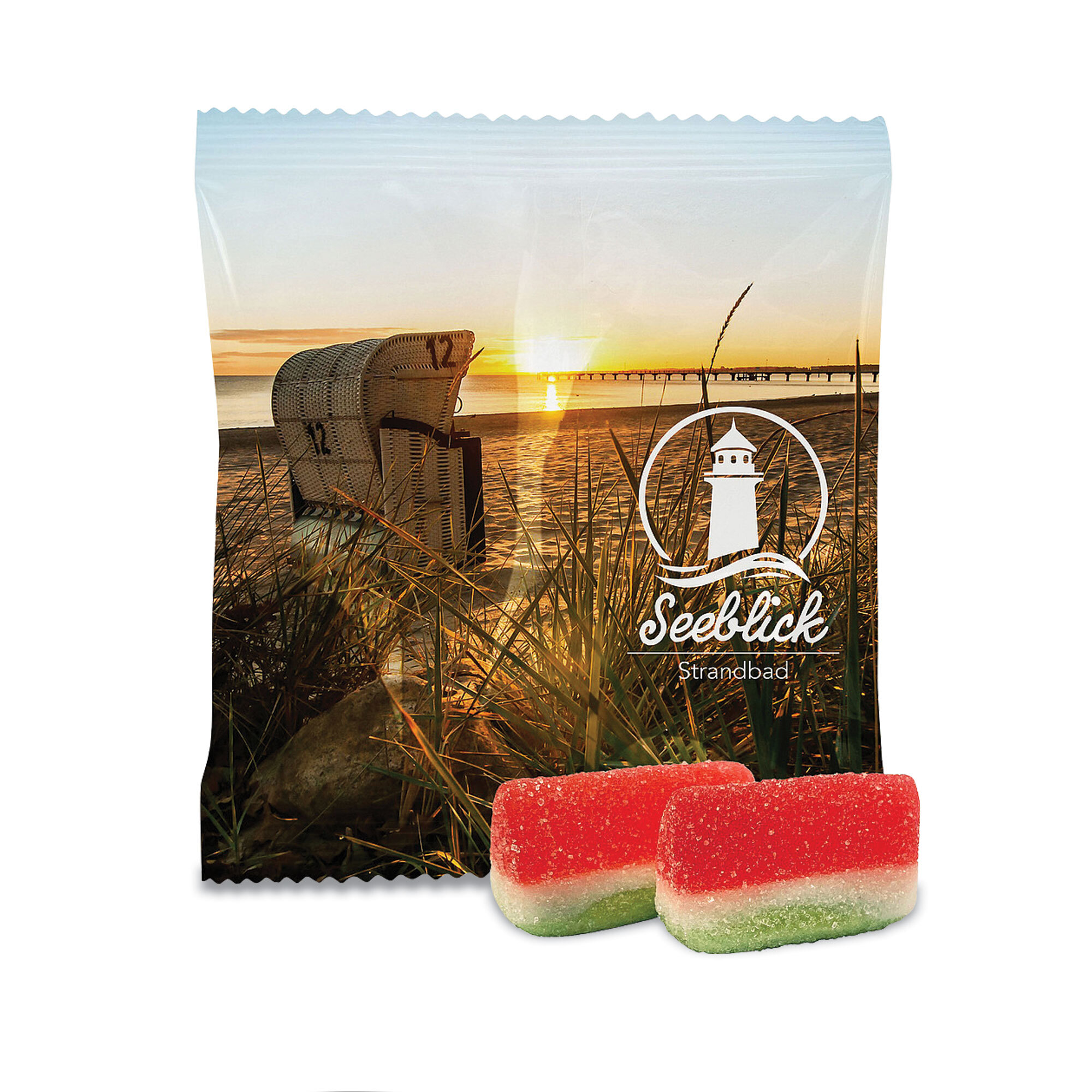 Haribo watermelon 14 g wrap-around print on foil