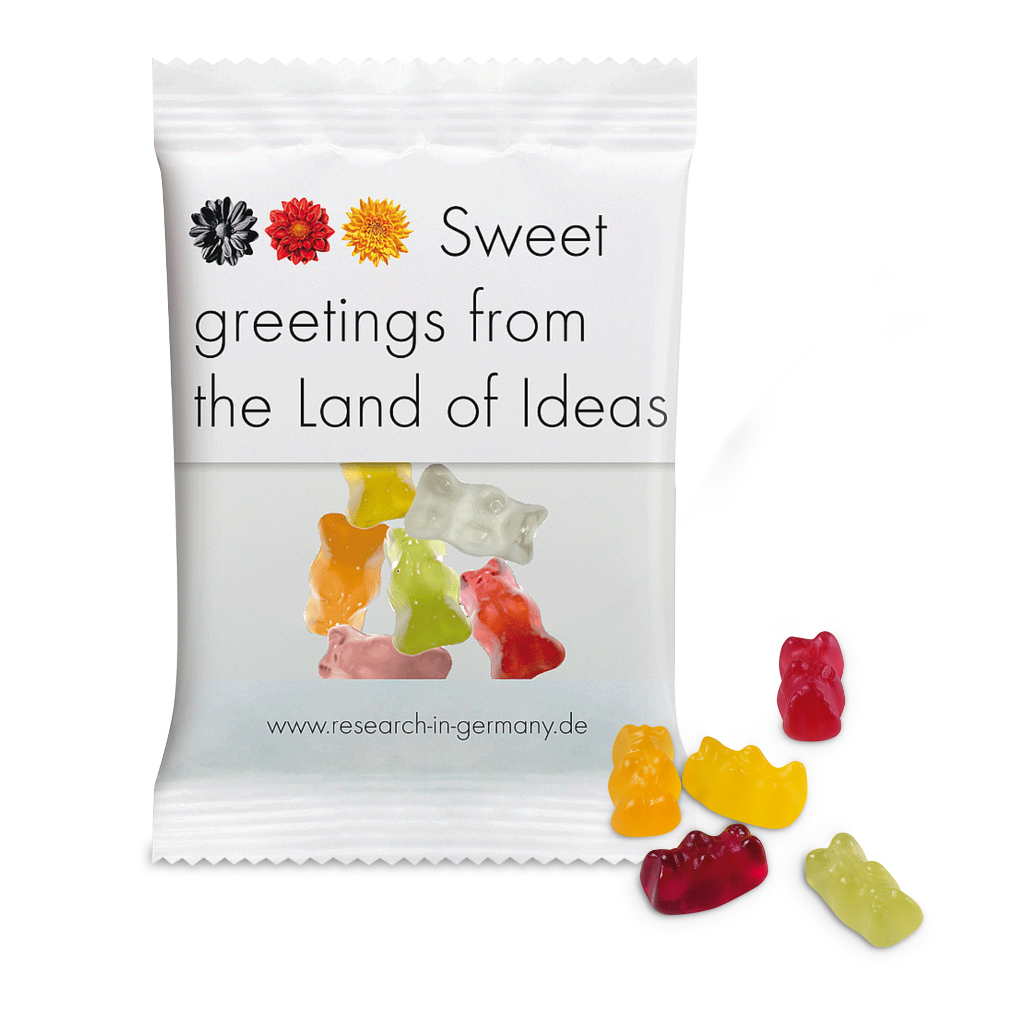 Haribo standard shapes 6 x 9 cm 10 g with foil print