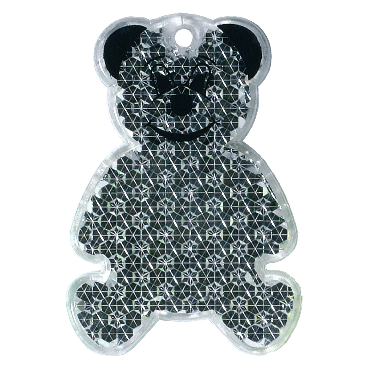 Bear reflector with cord & safety pin Made in Germany