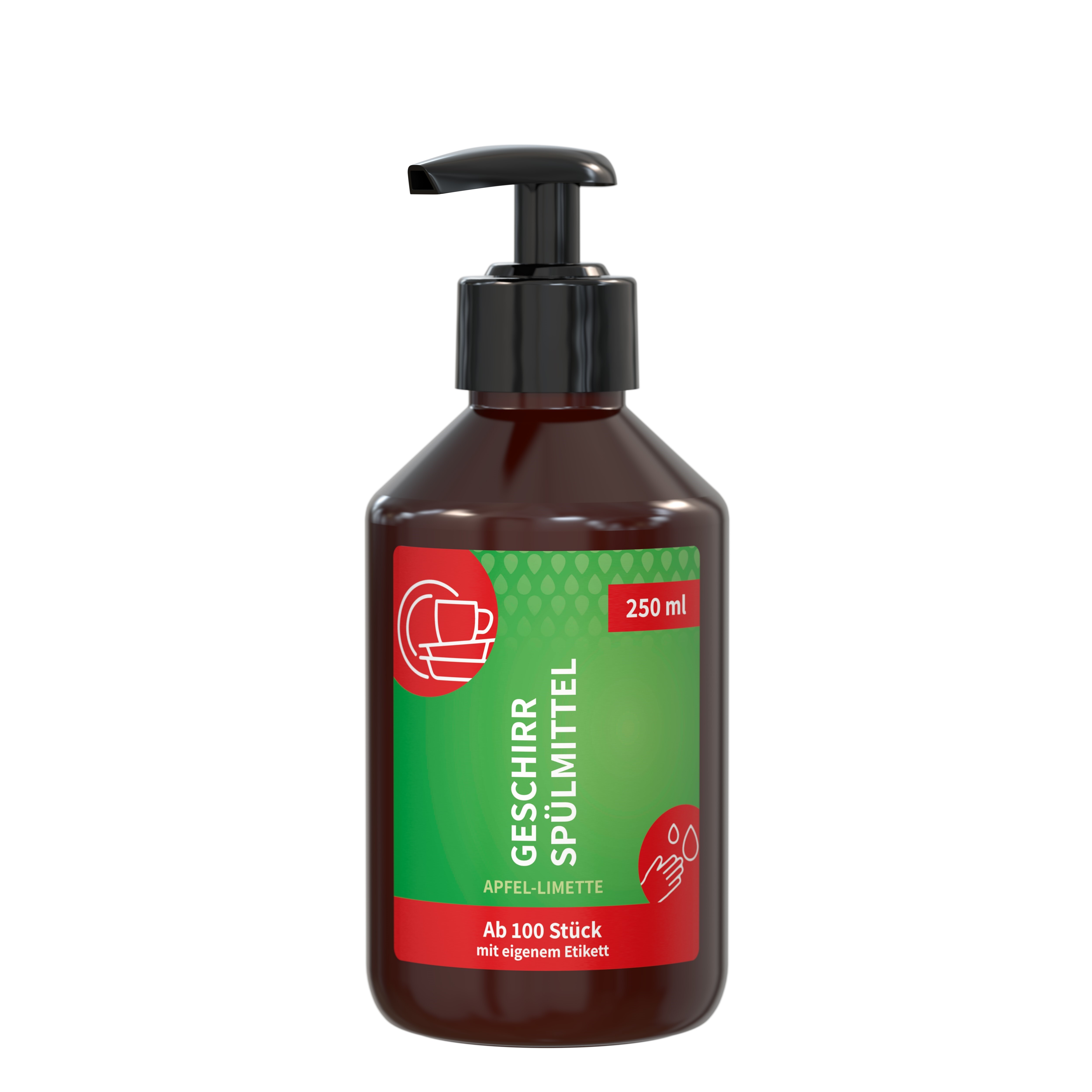 Liquide vaisselle 250 ml en distributeur rPET Made in Germany