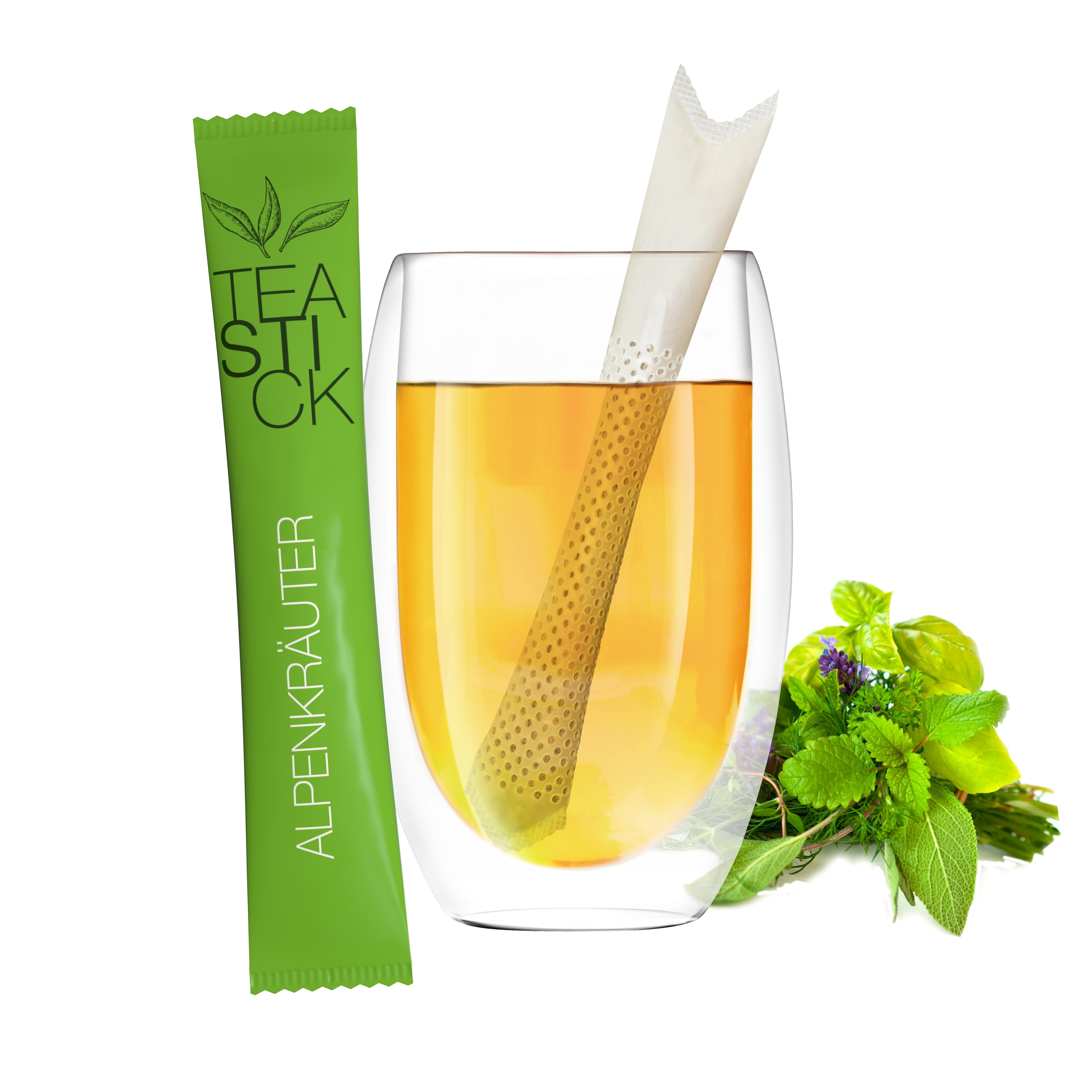 Bio Teestick biodégradable 4 g 7 sortes Made in Germany