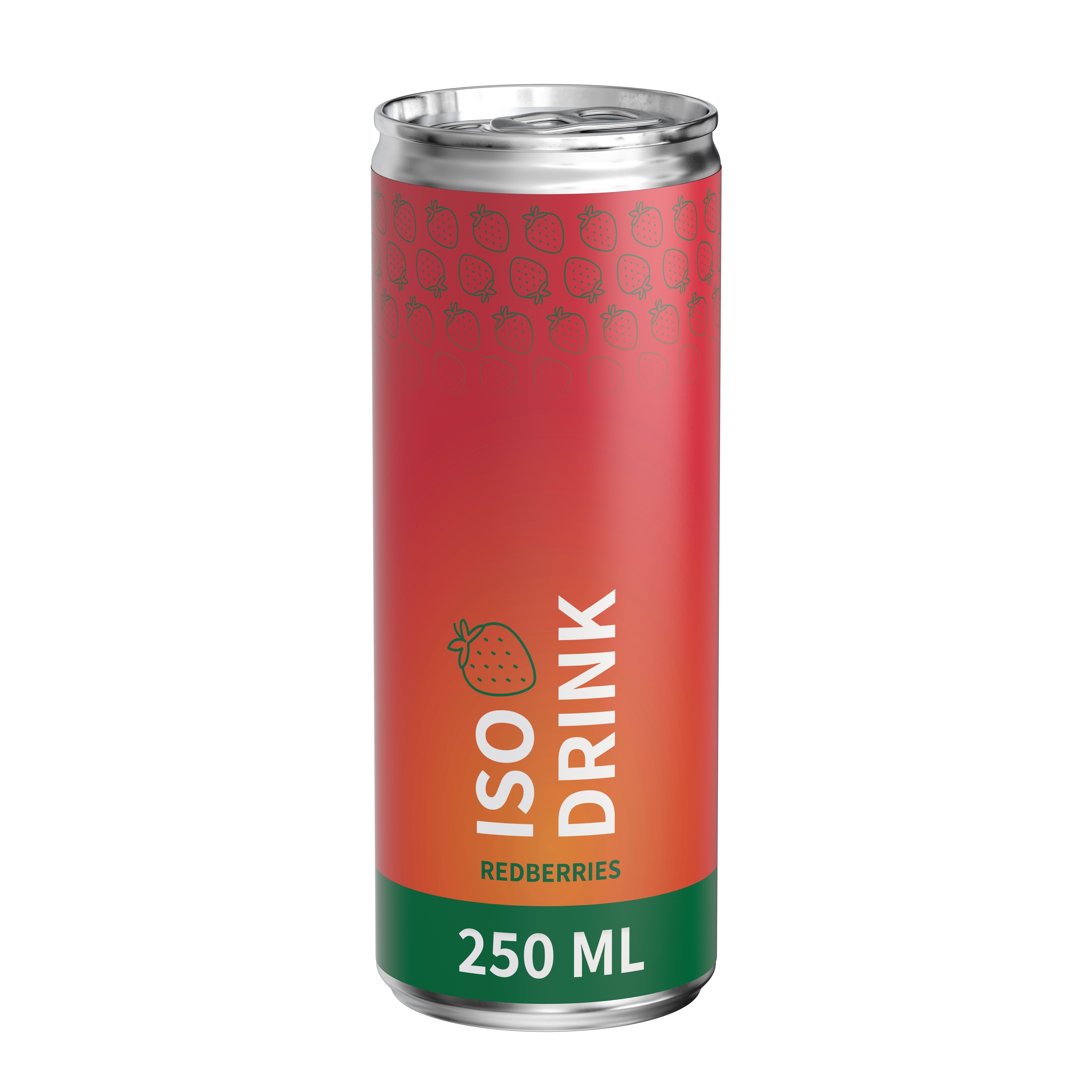 Iso Sport Drink Redberries 250 ml végétalien Made in Germany