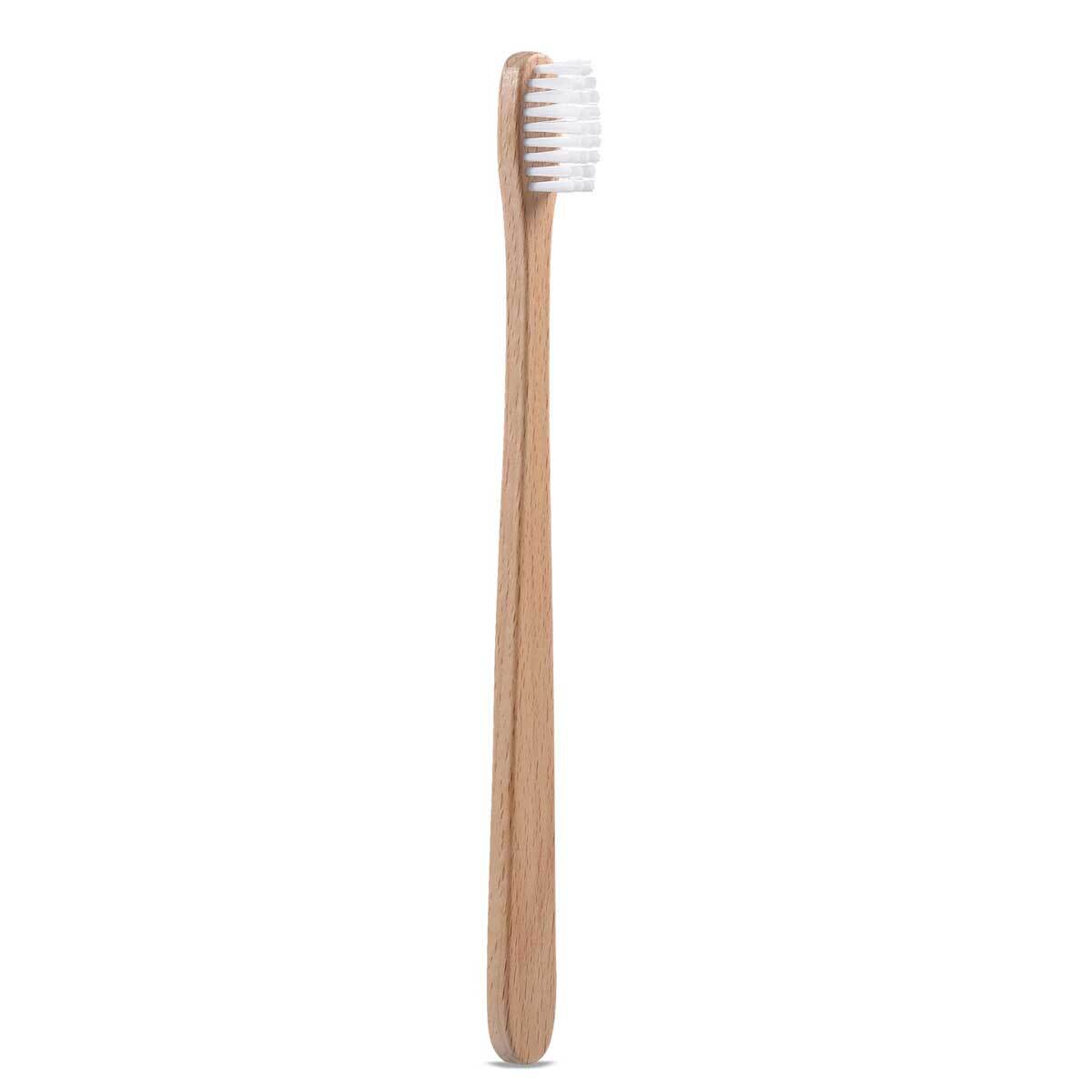 Toothbrush FSC beech wood/mineral oil-free nylon bristles Swiss Made