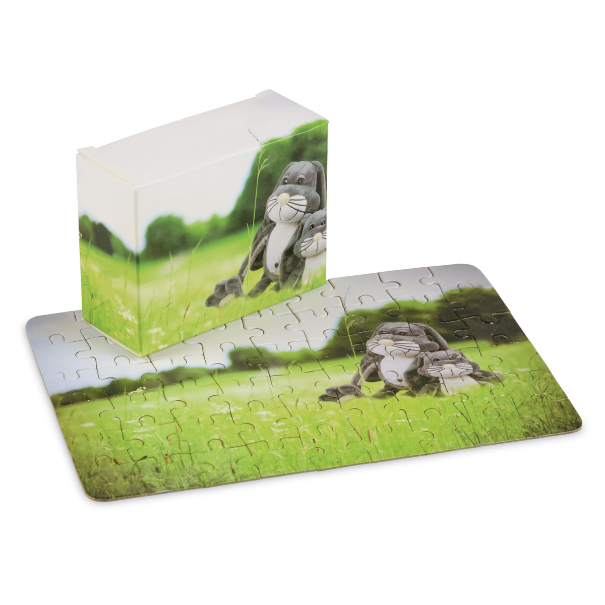 Puzzle 54-teilig 260 g/m² Unterkarton 600 g/m² 18 x 12 cm