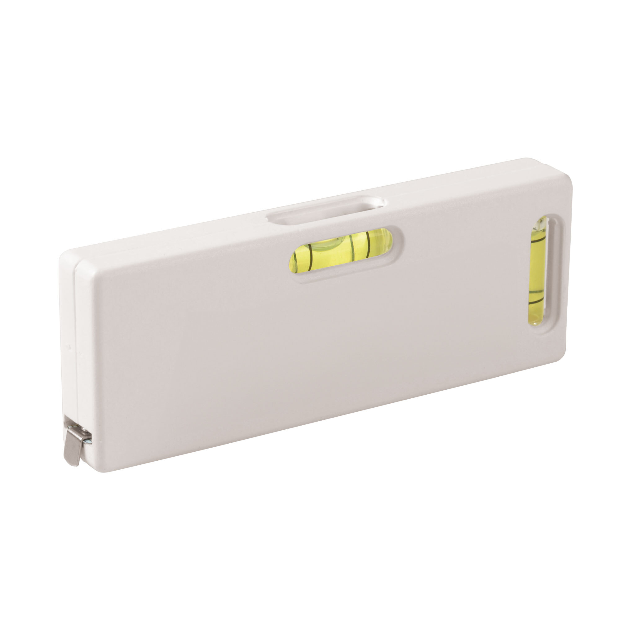 Roll tape 2 meters with spirit level Made in DE