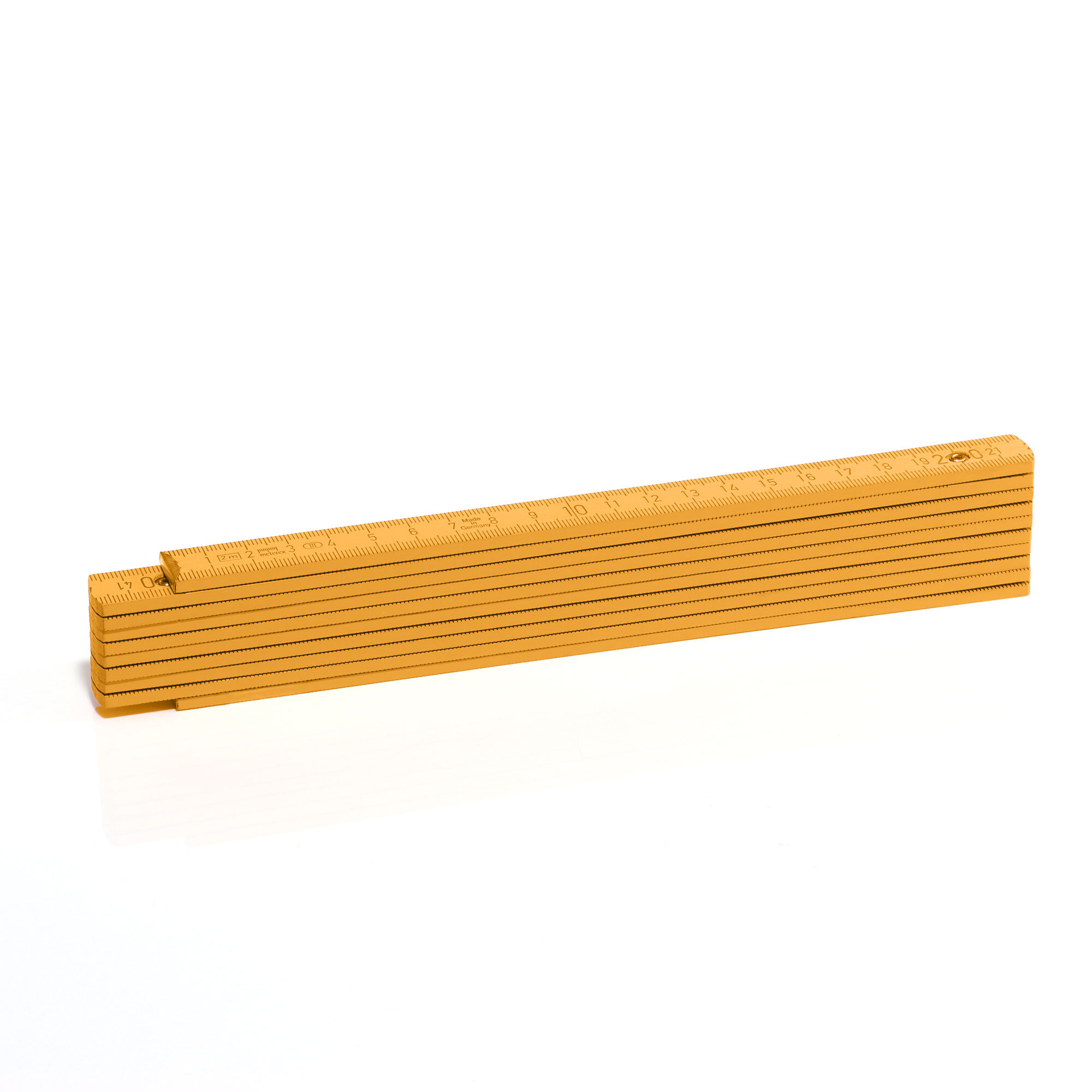 Link meter 2 meters made of beech wood in 15 colors