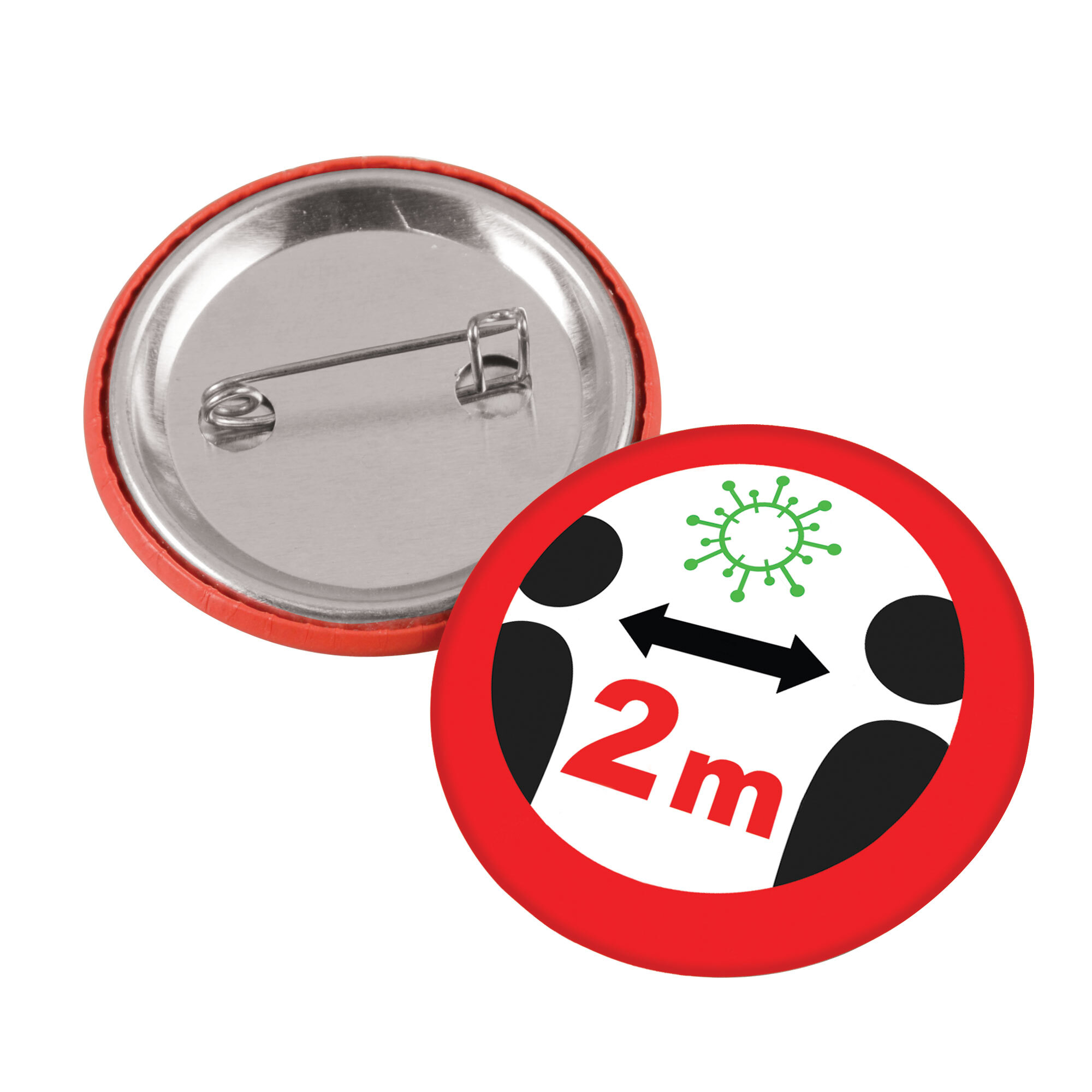 Button Ø 4.5 cm plastic/metal Made in EU