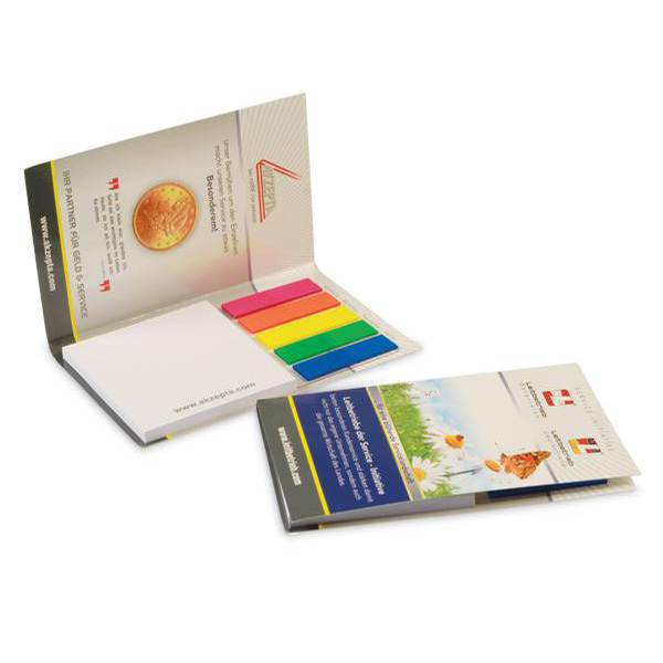 Notes repositionnables Set combiné couverture souple 12 x 7,4 cm Made in Germany