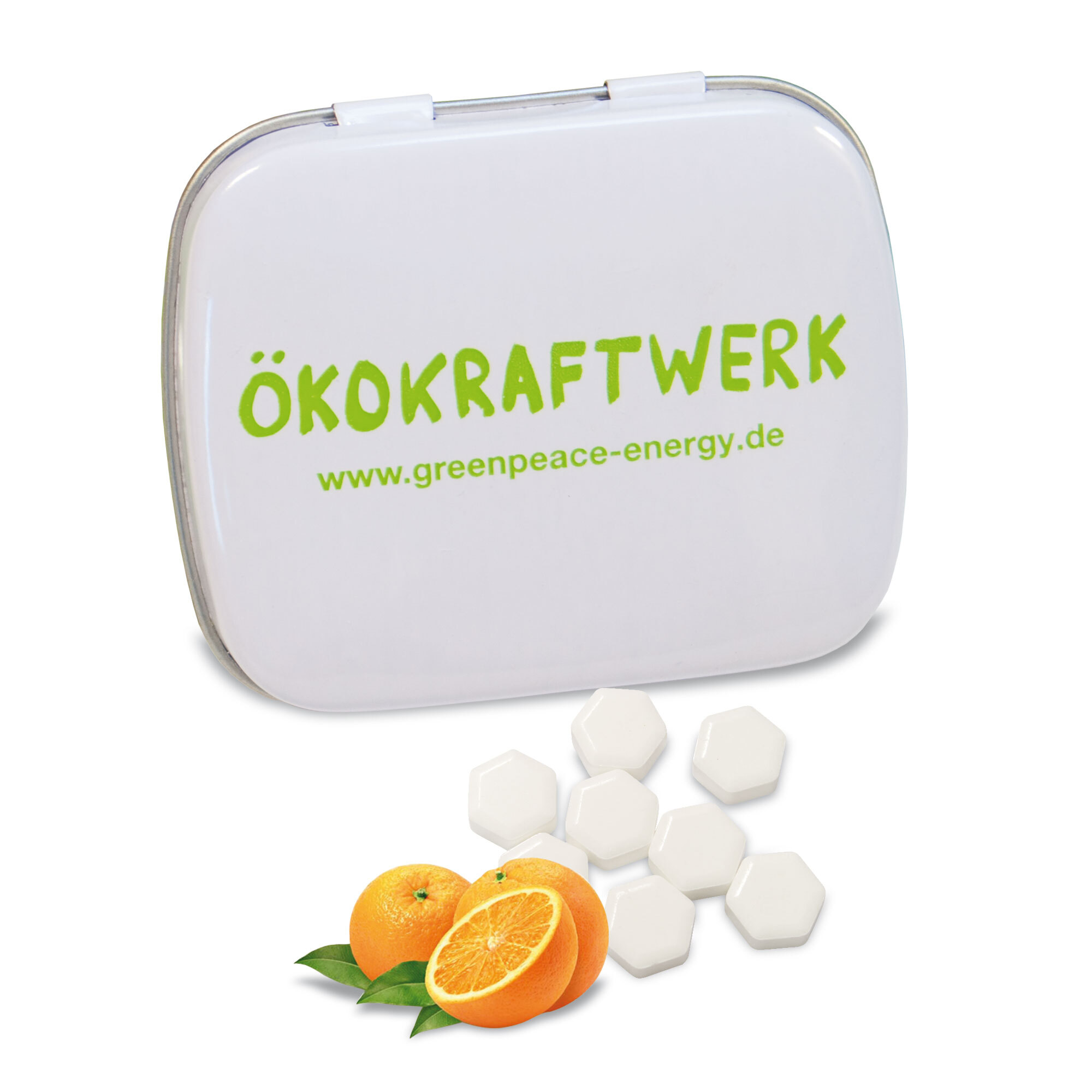 Gouttes de glucose bio saveur orange en boîte 20 g 6 x 5 cm