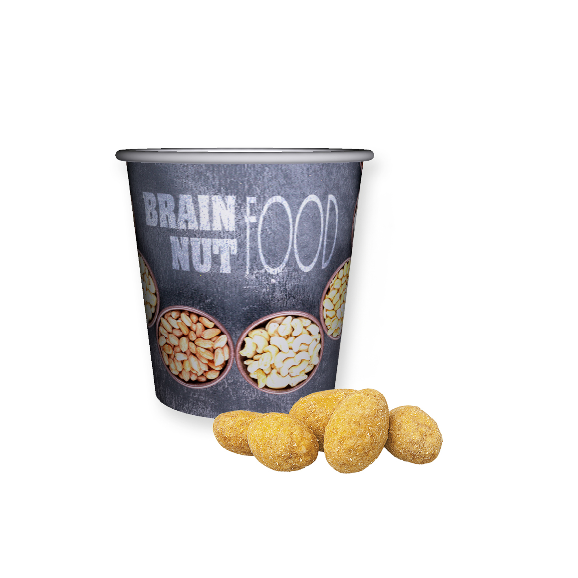 Cacahuètes en gobelet 30 g Ø 6,3 x 5,6 cm en 4 saveurs