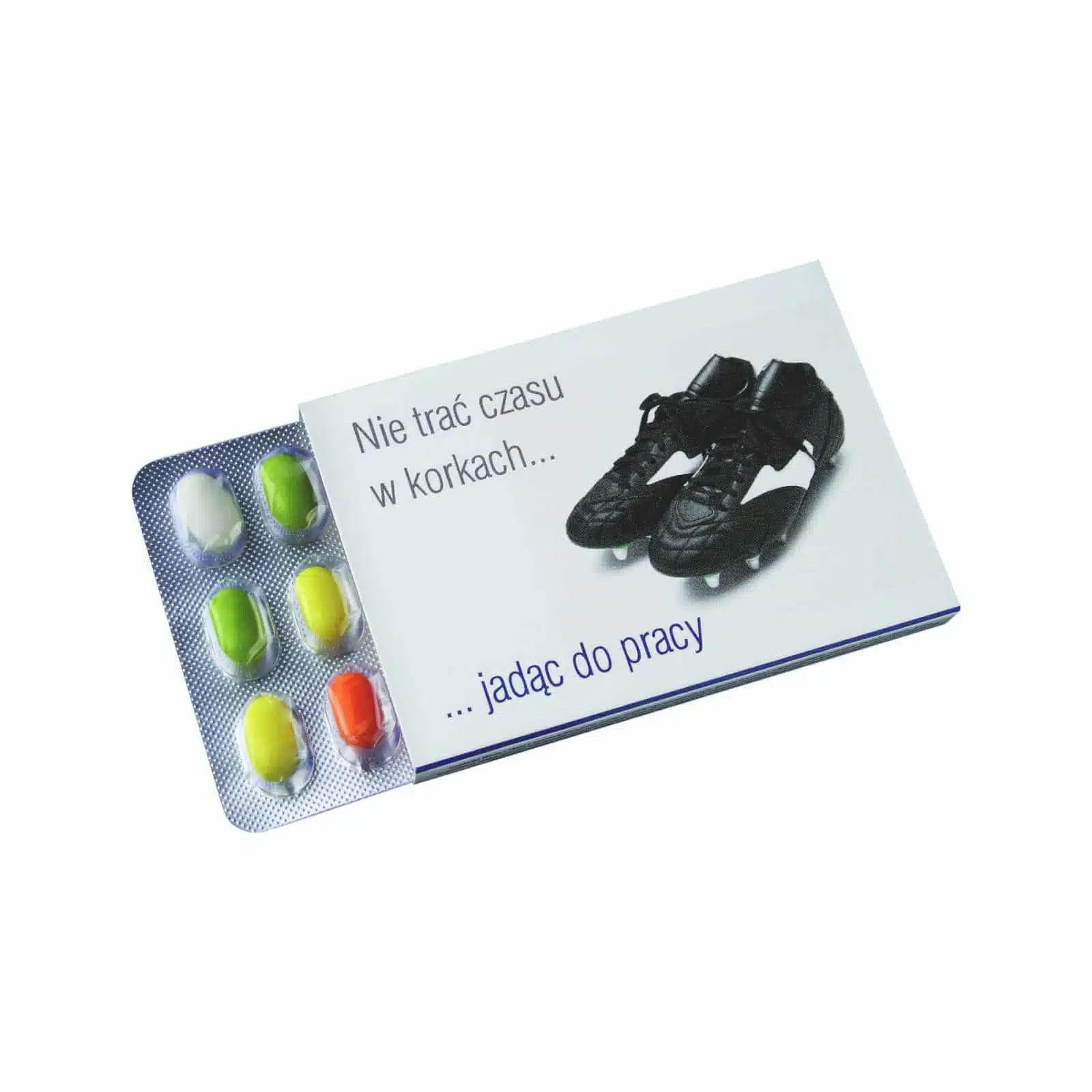 Candy blister 8 x 5 cm 18 candies fruit or mint Made in EU