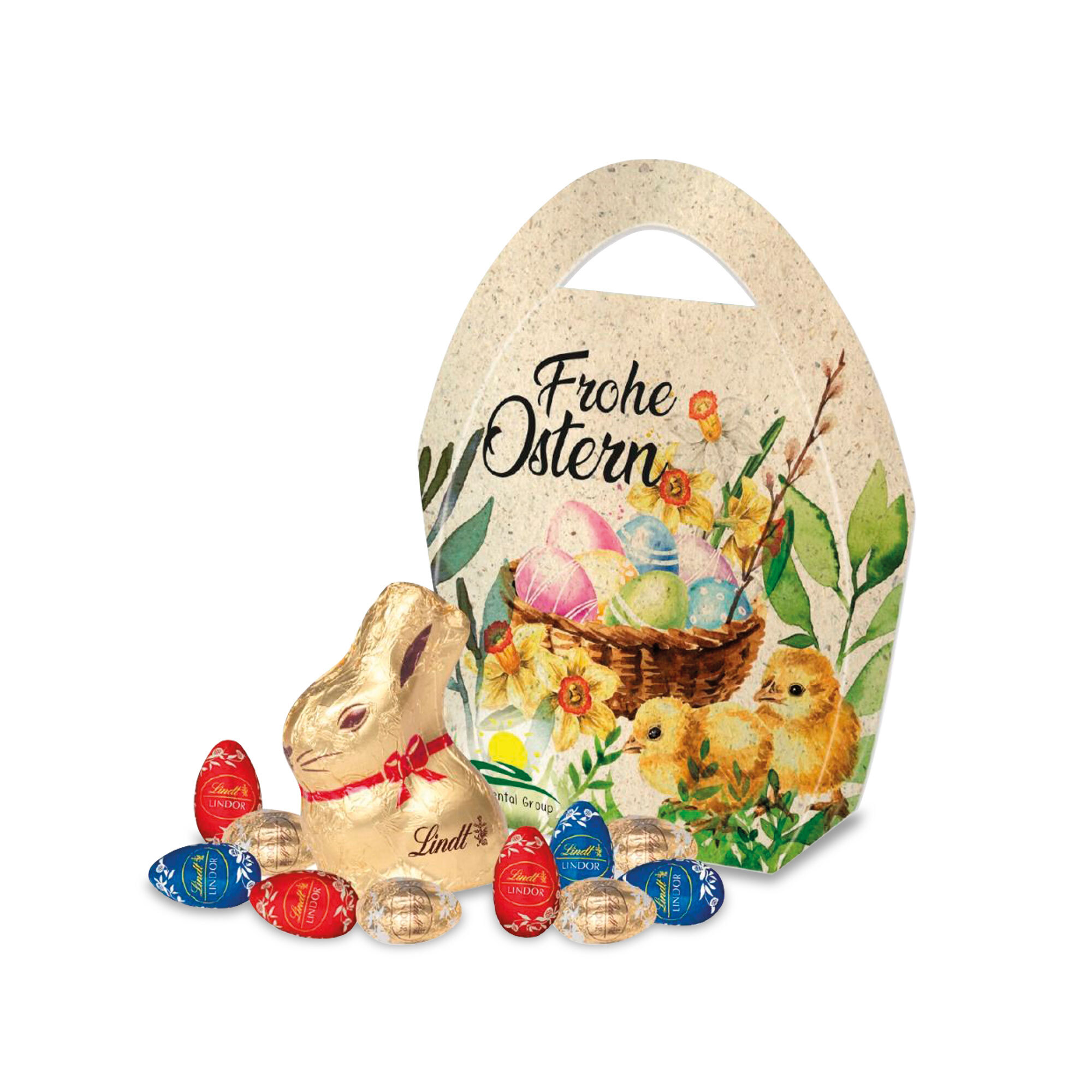 Lindt Osternest 60 g FSC Karton mit 25% Graspapier-Anteil