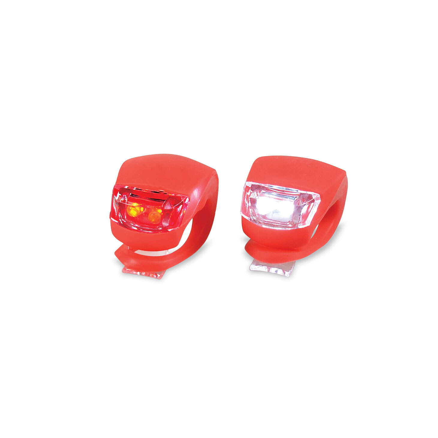 Set of 2 lights with 3 light functions and fastening loop