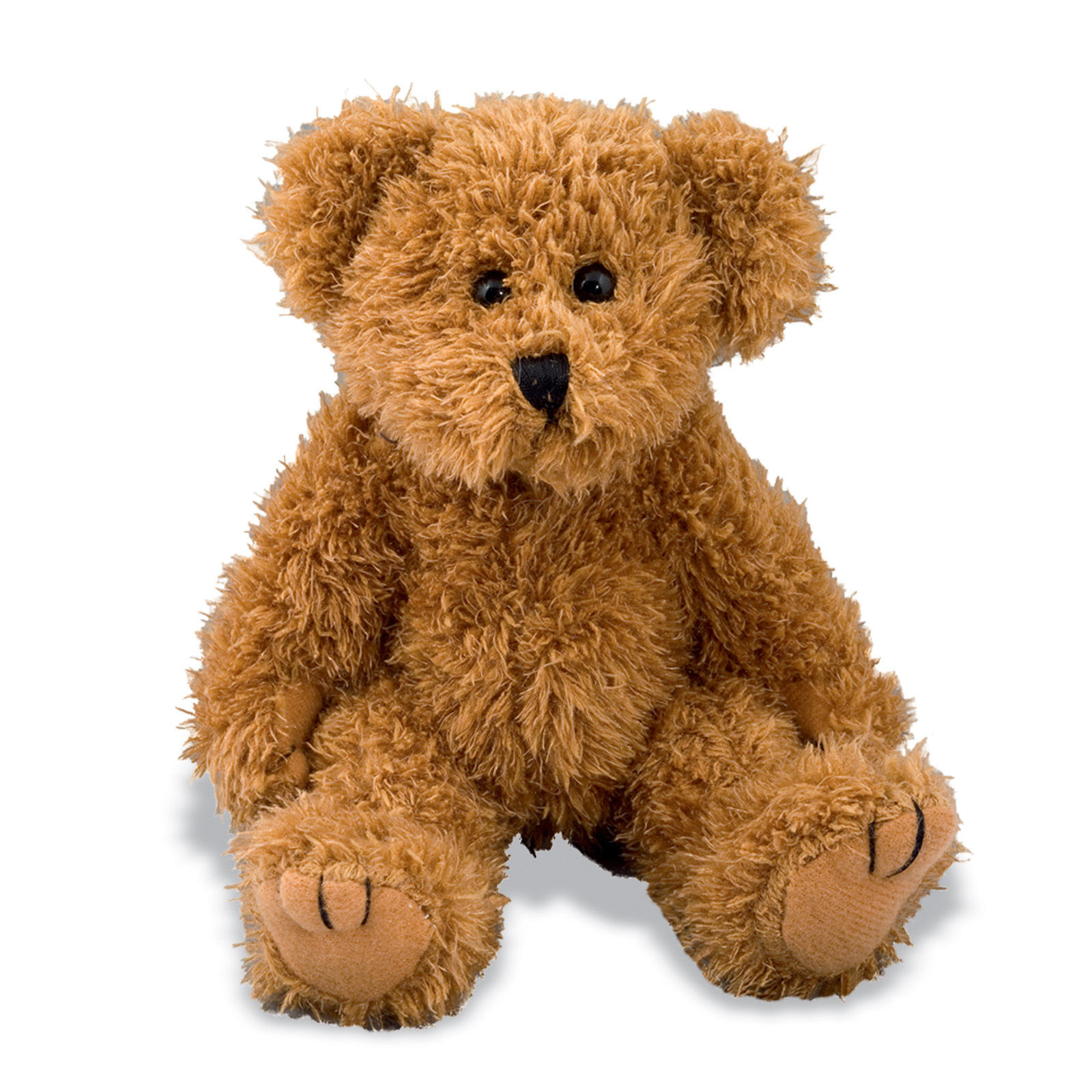 Soft toy bear made of soft polyester with colorful T-shirt