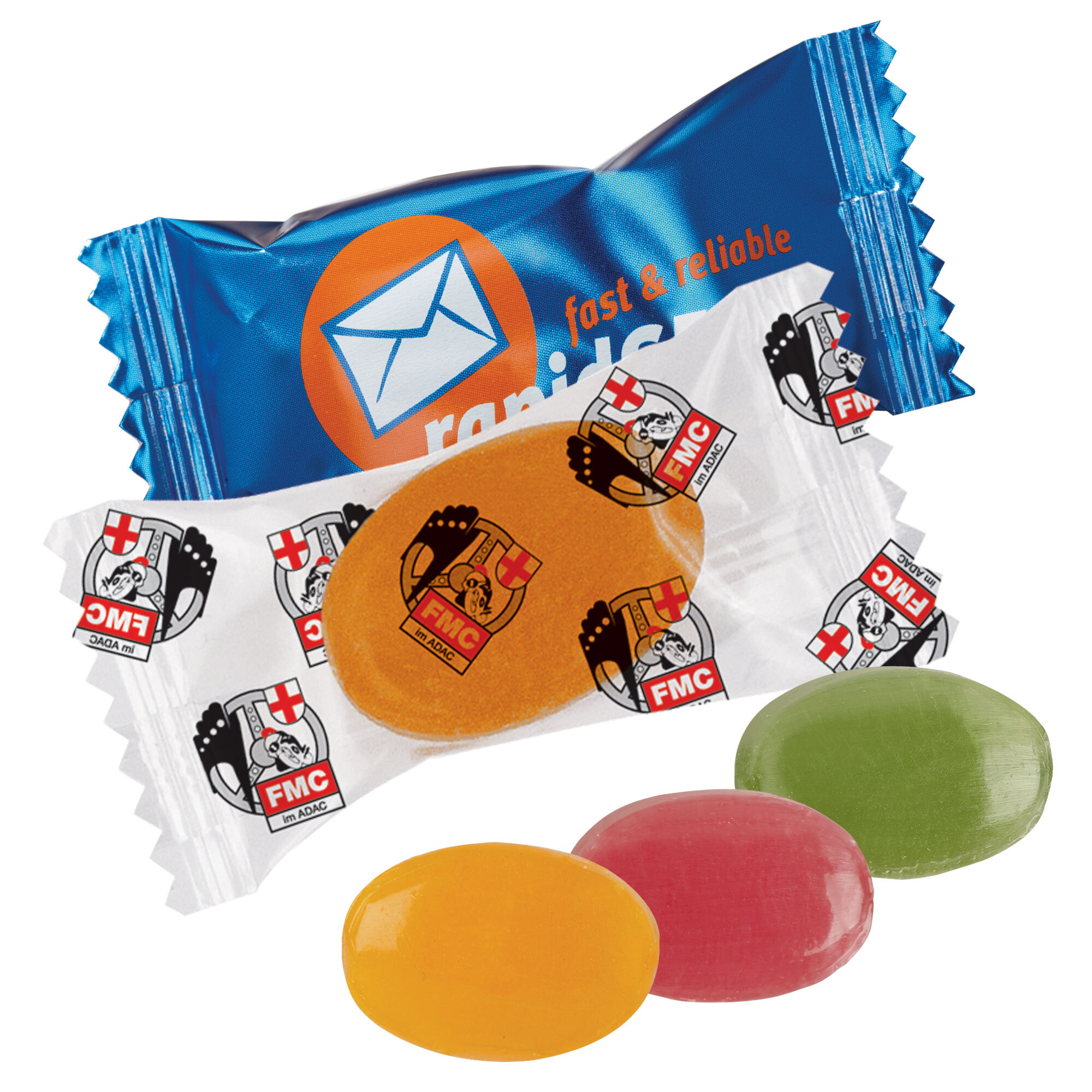 Flowpack de bonbons en 8 parfums Conservation 18 mois