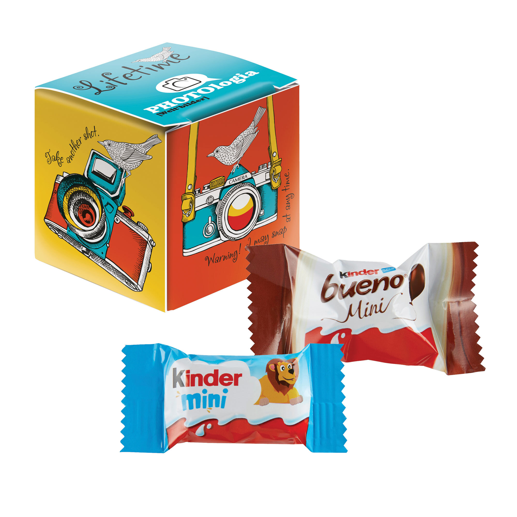Ferrero Kinder Mini Würfel Leevi 1 Stück Inhalt sortenrein