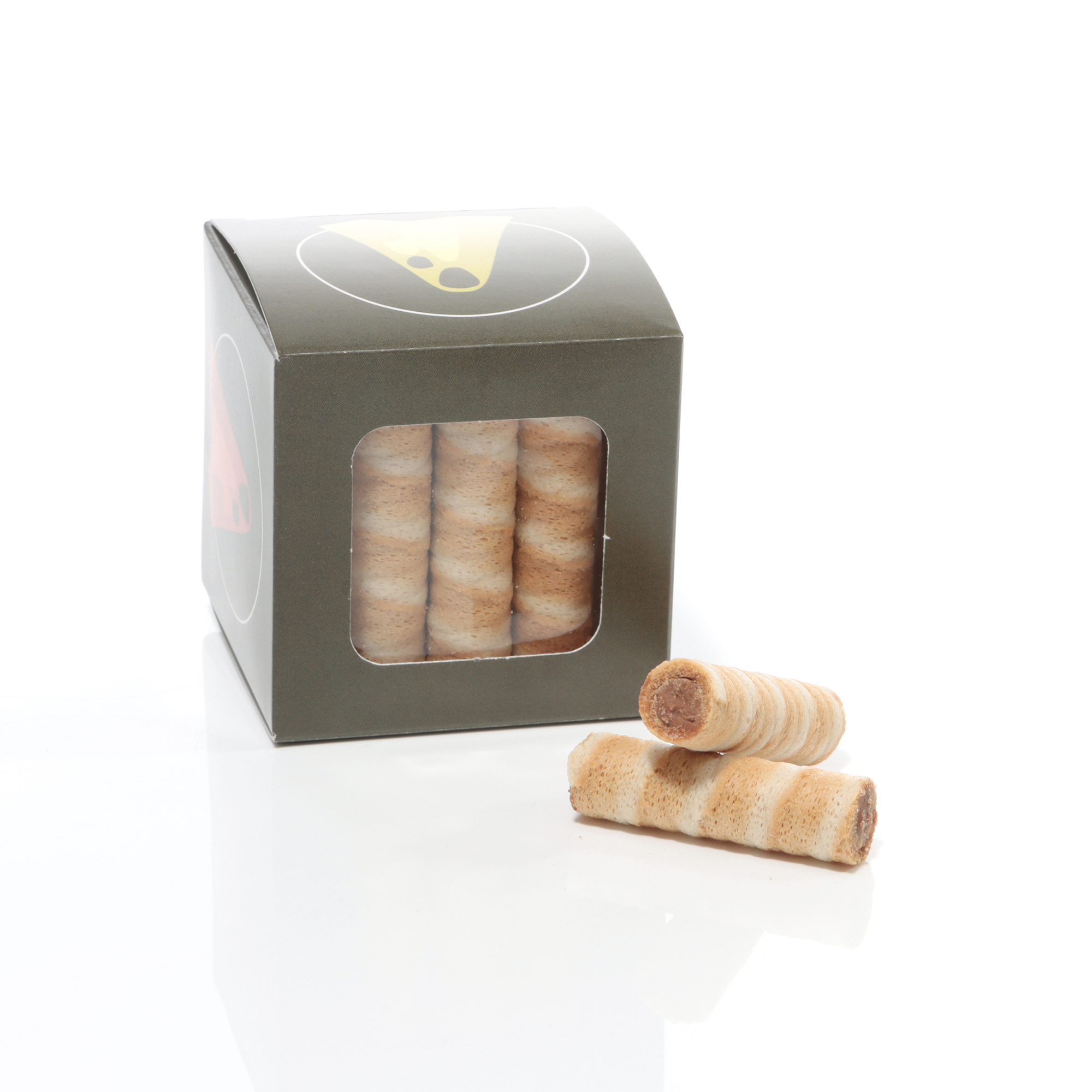 Zürcher Hüppen mit Gianduja-Füllung 12 Stück Inhalt 50 g