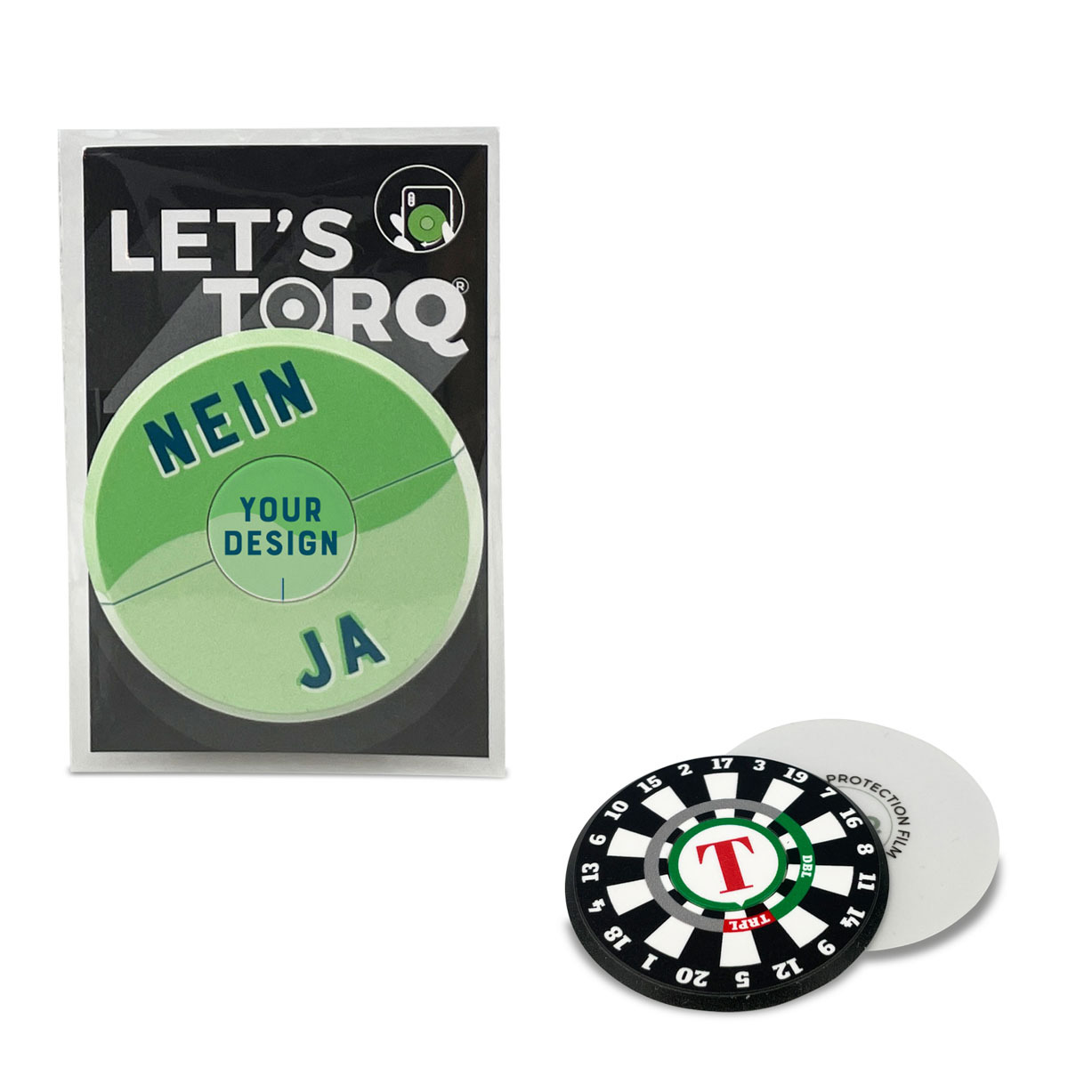 Smartphone spinning wheel game in your own design 5.5 x 8.5 cm
