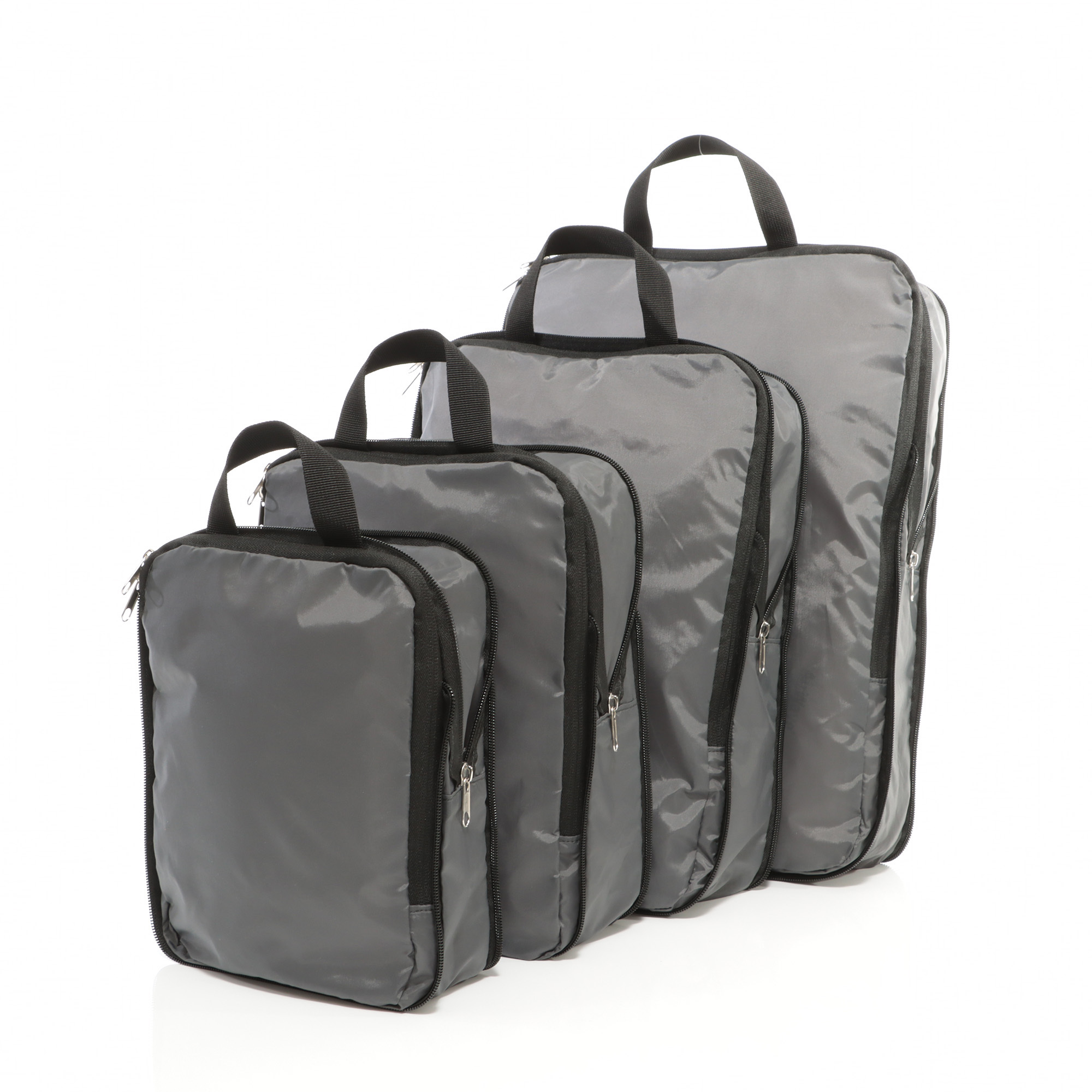 Compression packing cube set of 4 made of nylon with carrying handle