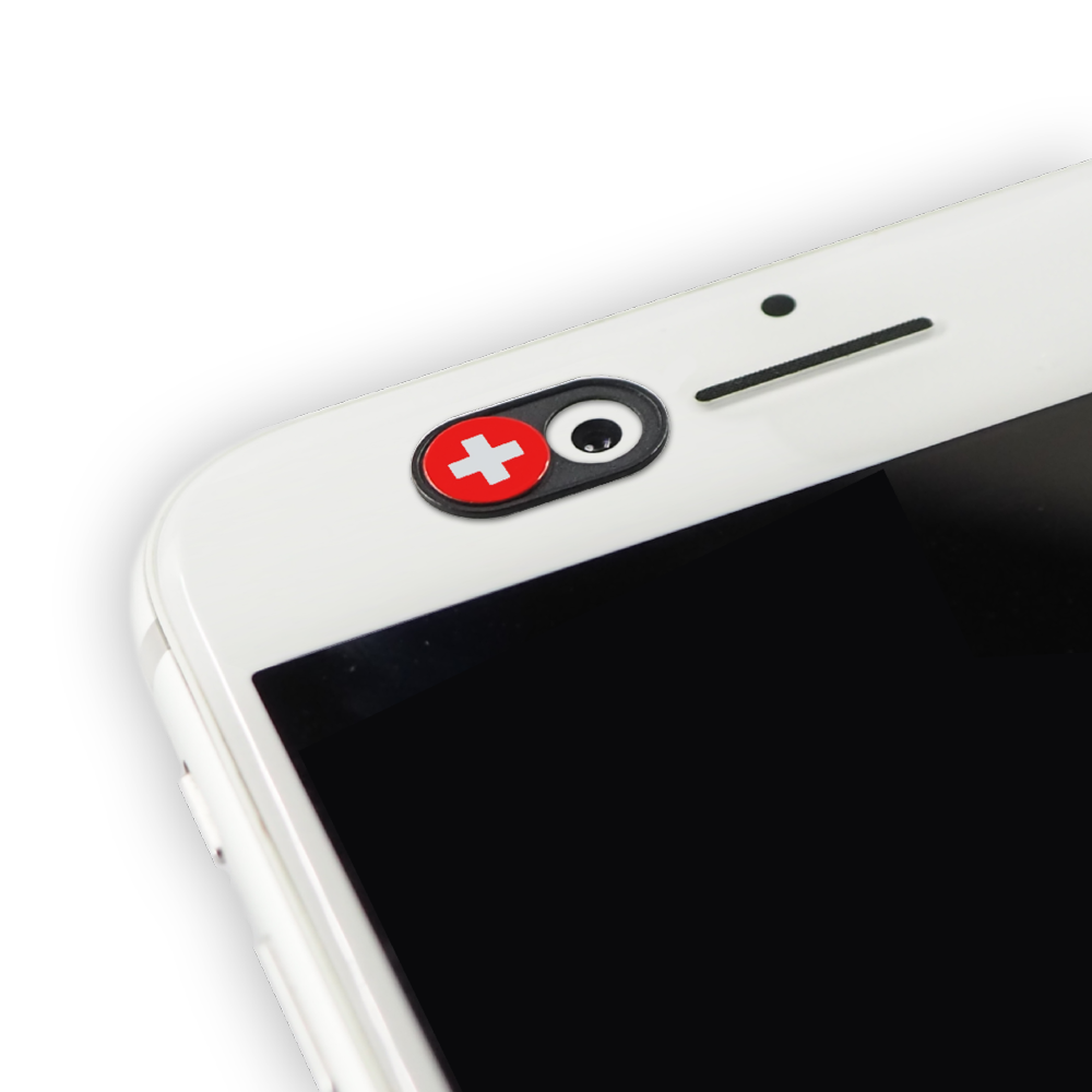 Webcam cover with sliding function Swiss Made