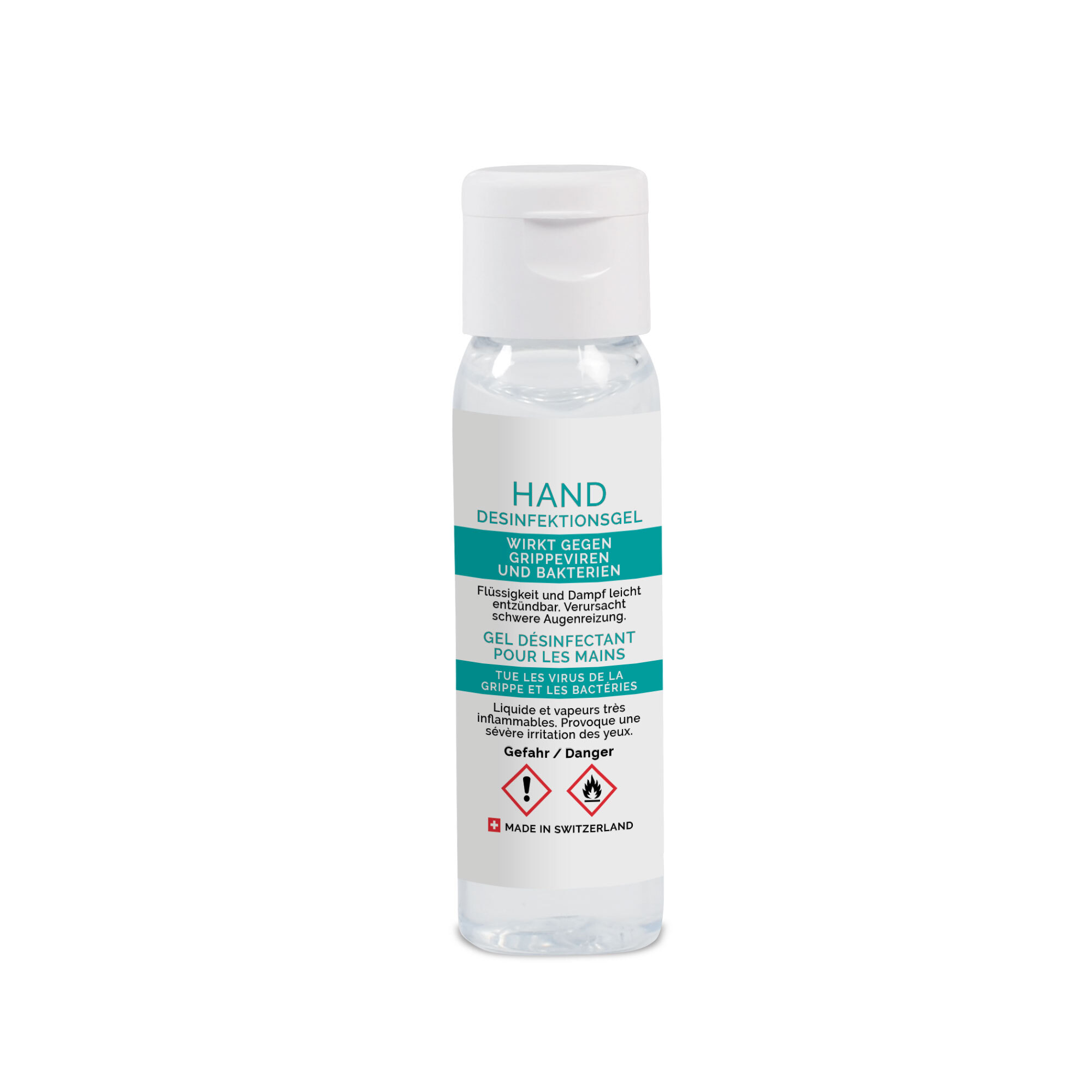 Gel désinfectant pour les mains 30 ml Swiss Made