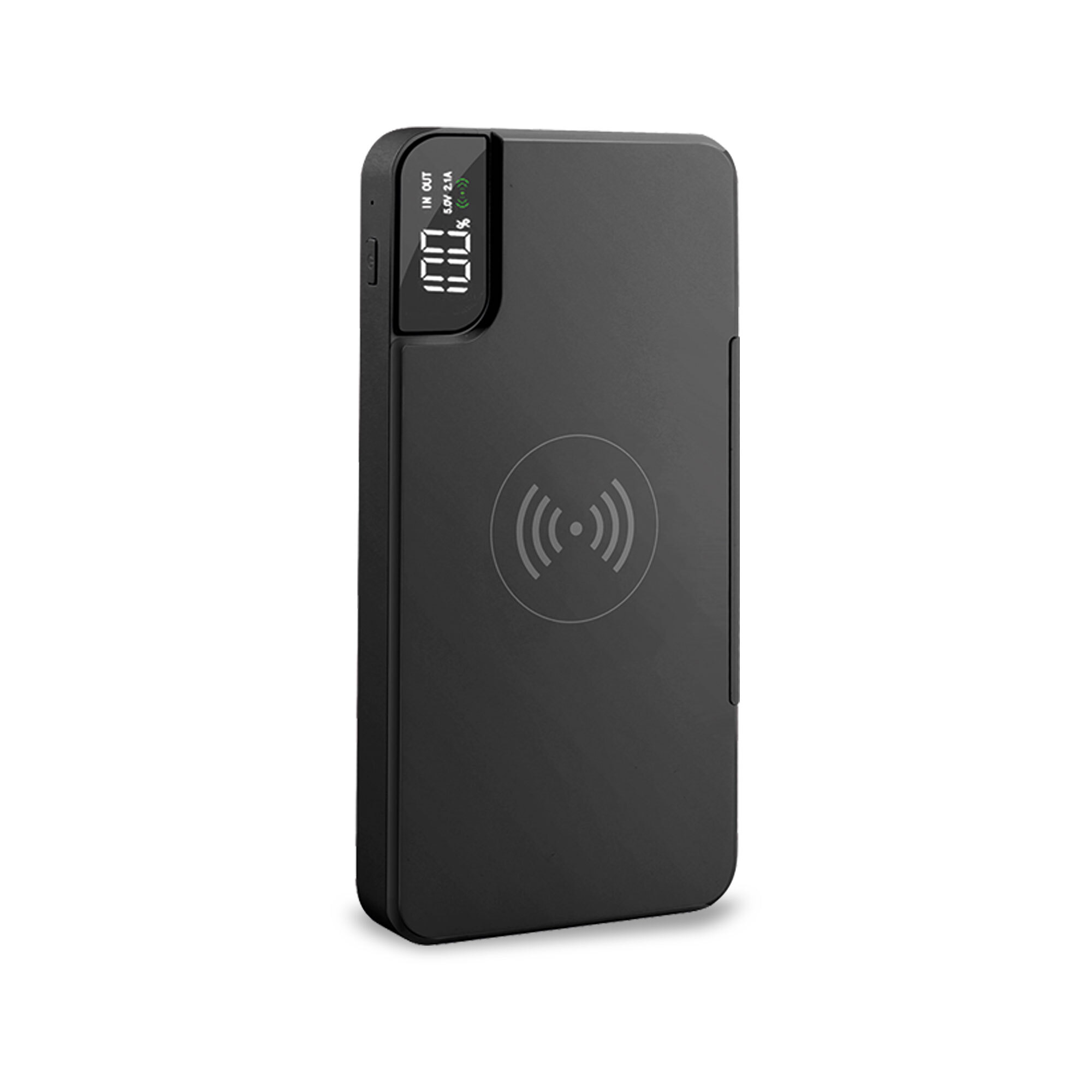 Wireless Powerbank plastic Cap. 10'000 mAh Output 5V/2A