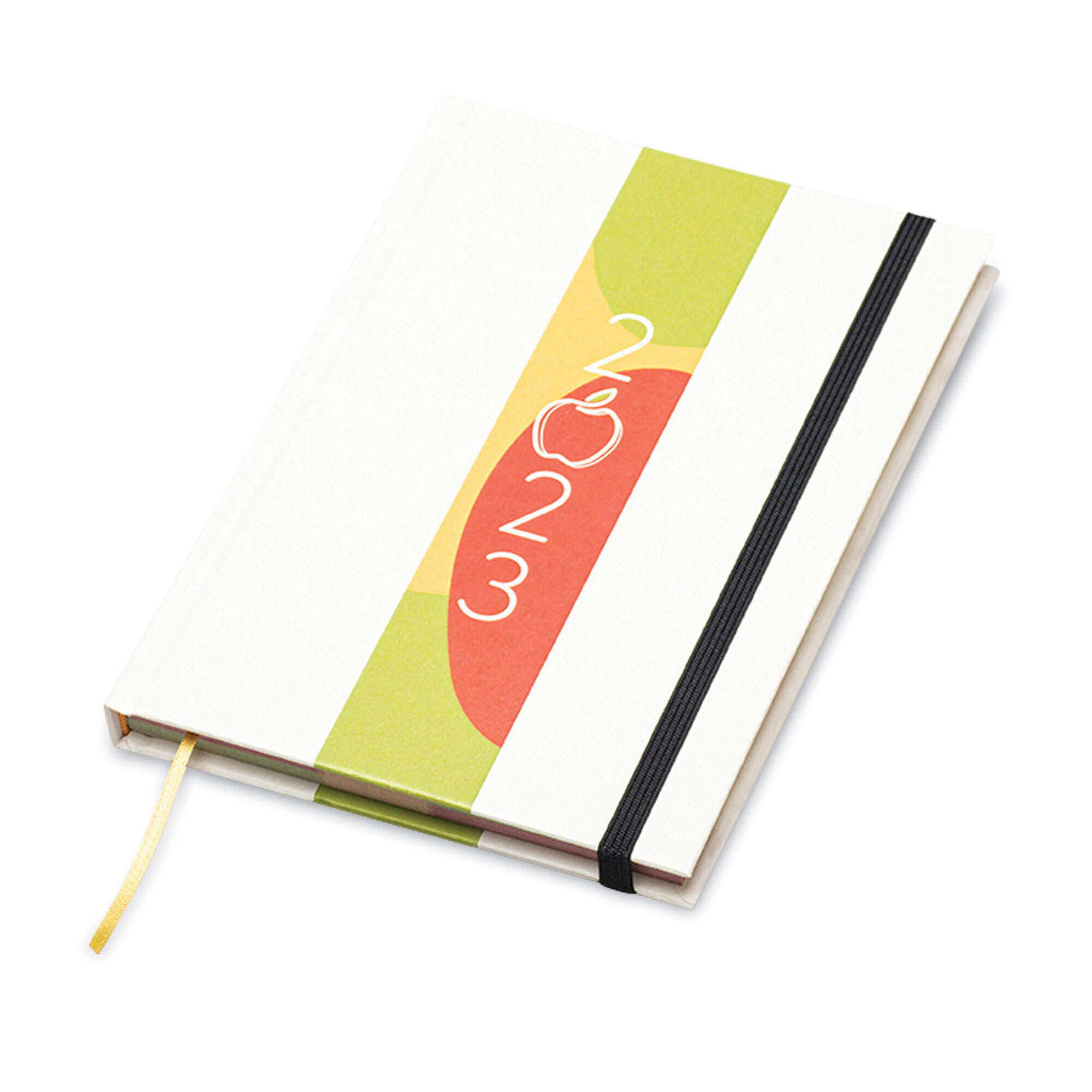 Notizbuch mit Kalender A5 Hardcover Apfeltrester/FSC Papier