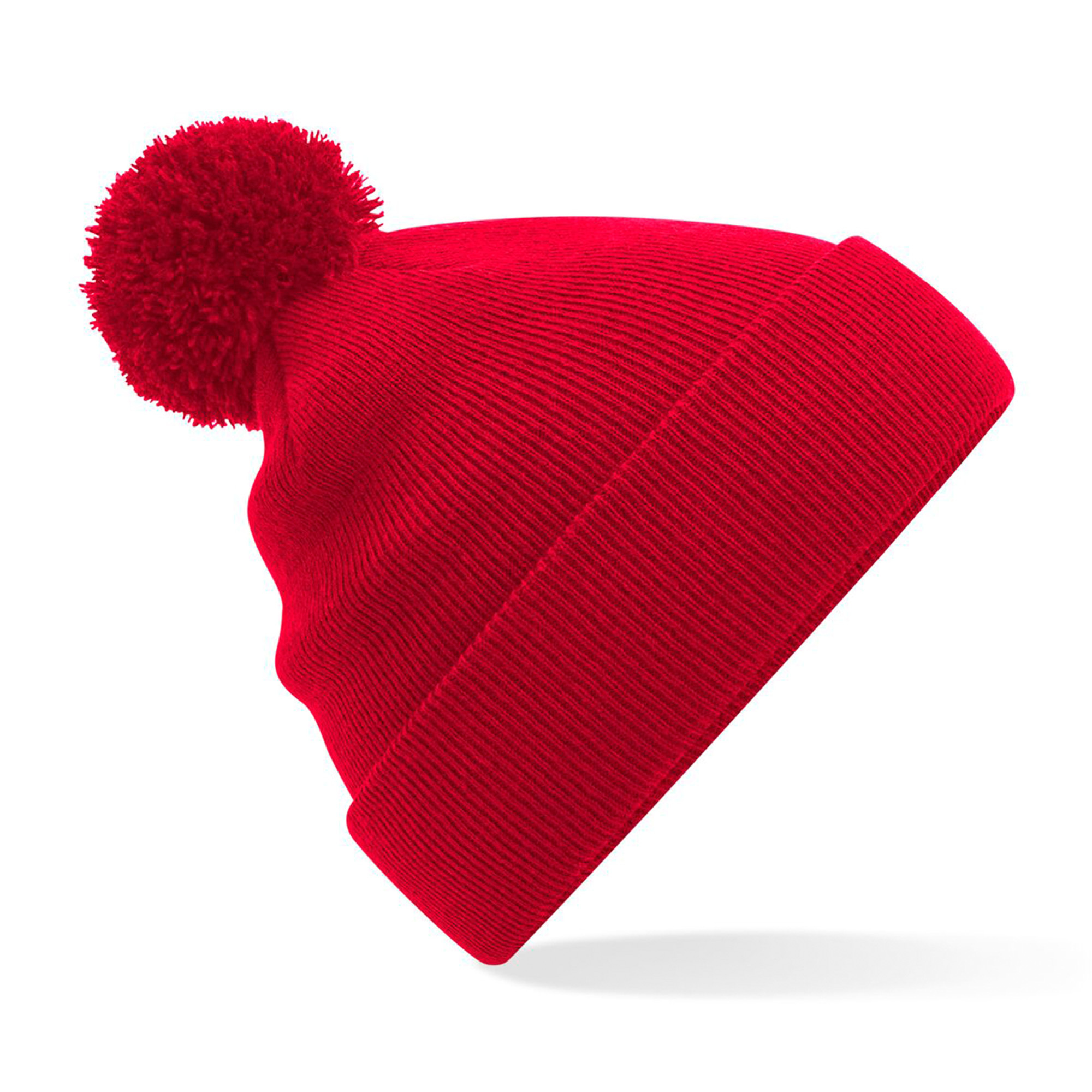 Beechfield Strickmütze 100% Polyacryl one size mit Pompon