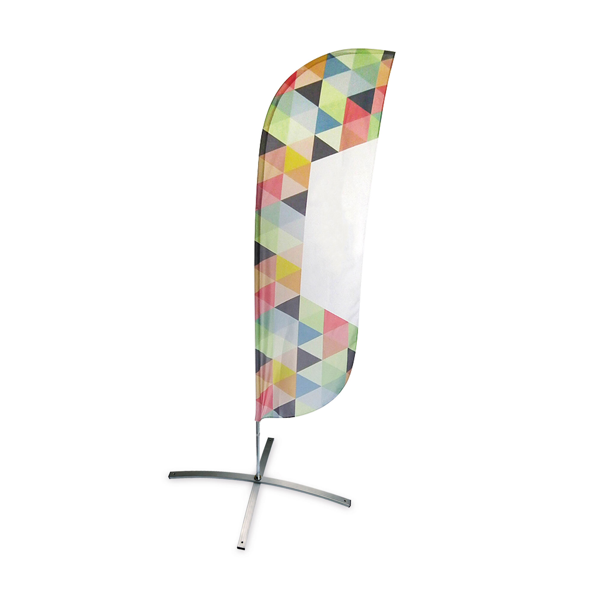 Beachflag polyester/aluminum or steel 65 x 165 cm Made in EU