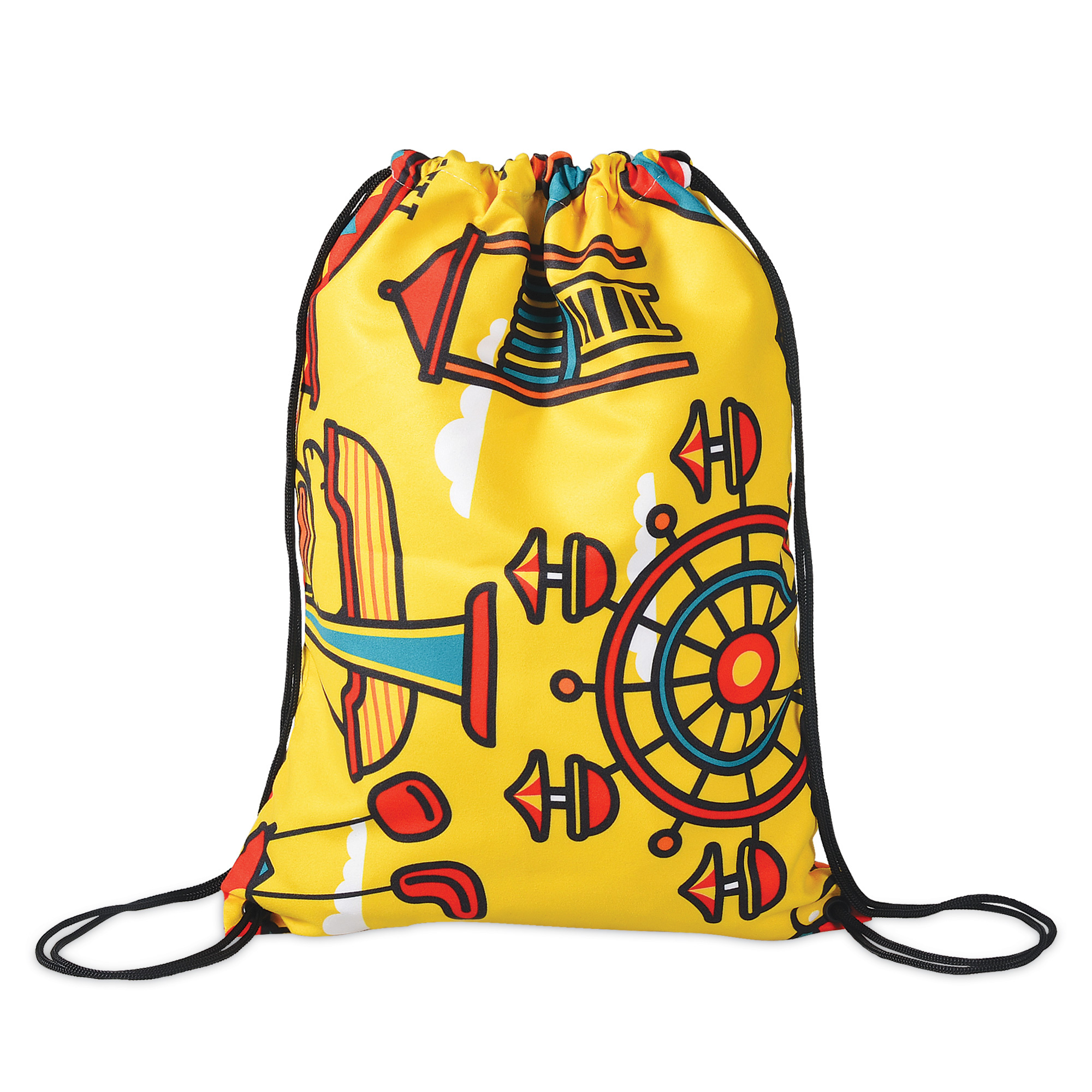 Microfiber sports bag with full-surface print 200 g/m²