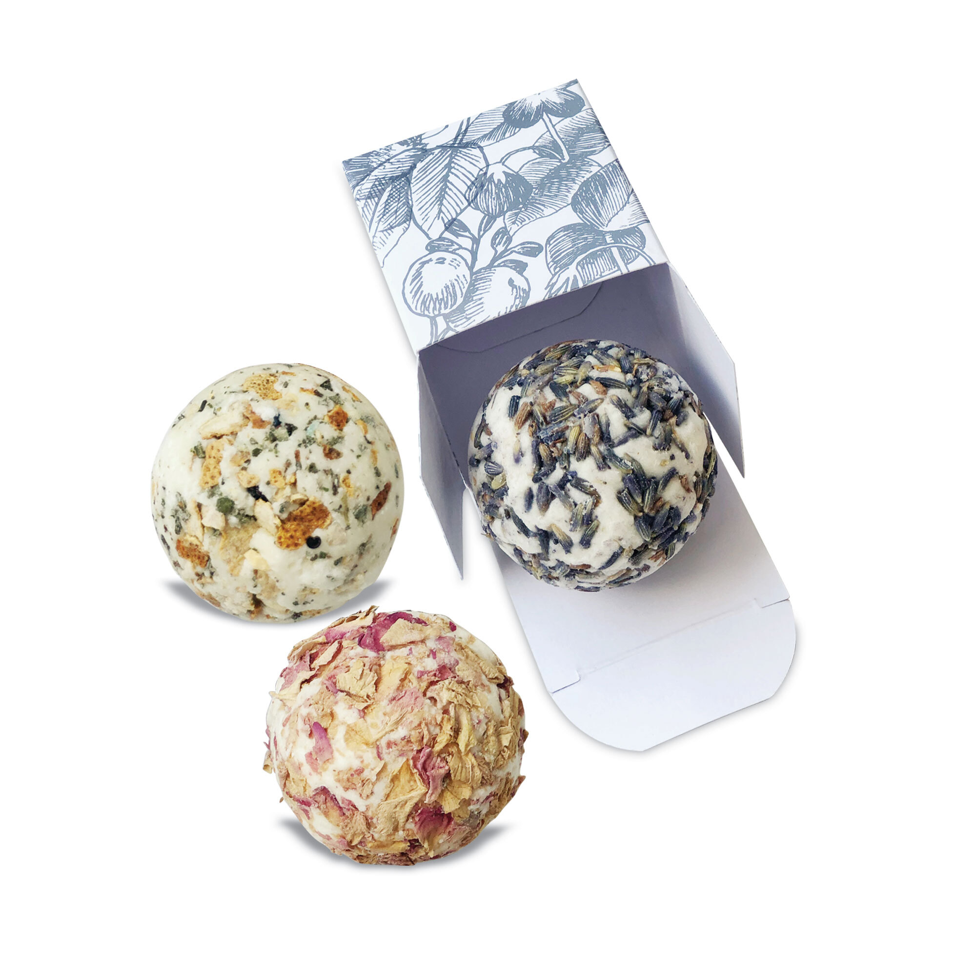 Boule de bain végétalienne Alayah aux huiles bio 50 g Made in EU
