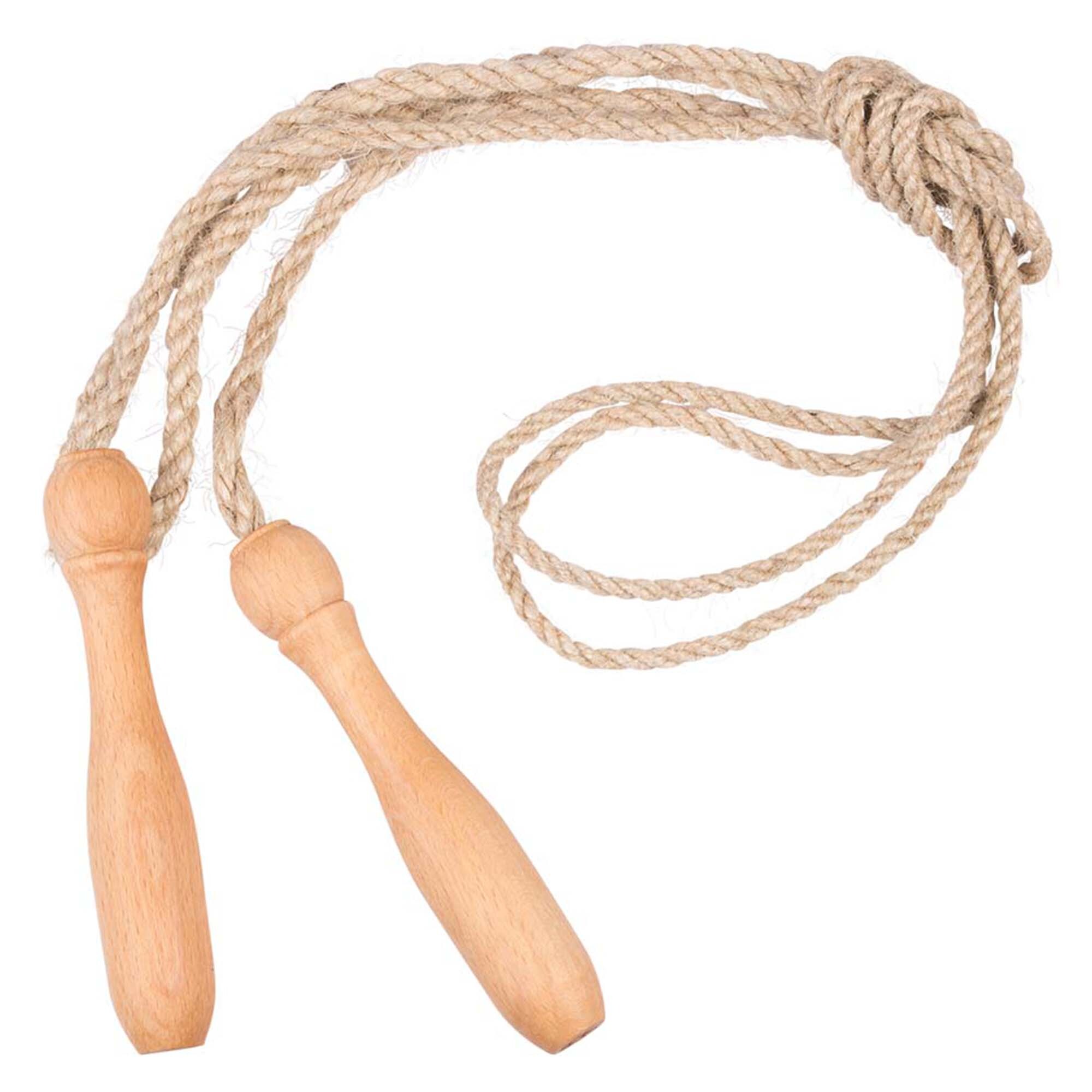 Skipping rope made of FSC beech wood in 5 colors Made in EU
