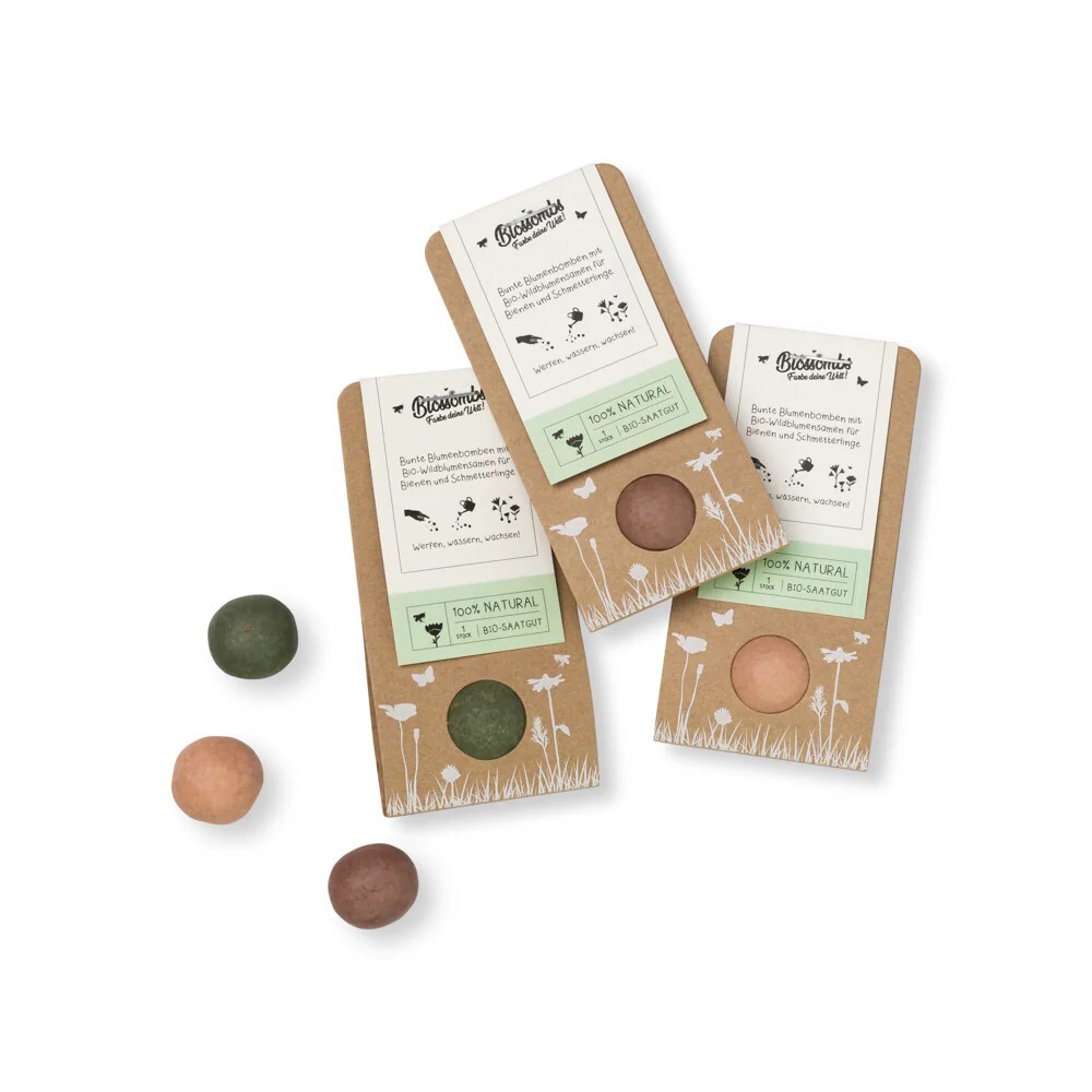 Clay seed bomb in folding card Made in EU