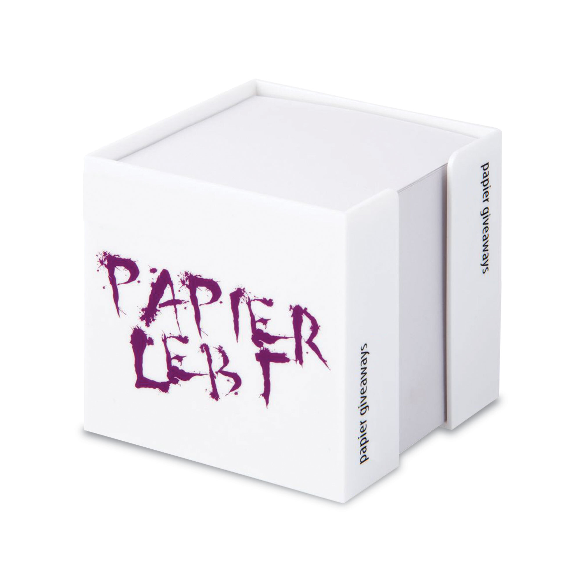 Boîte à fiches Shailene 90 g/m² dans une boîte en plastique Made in EU