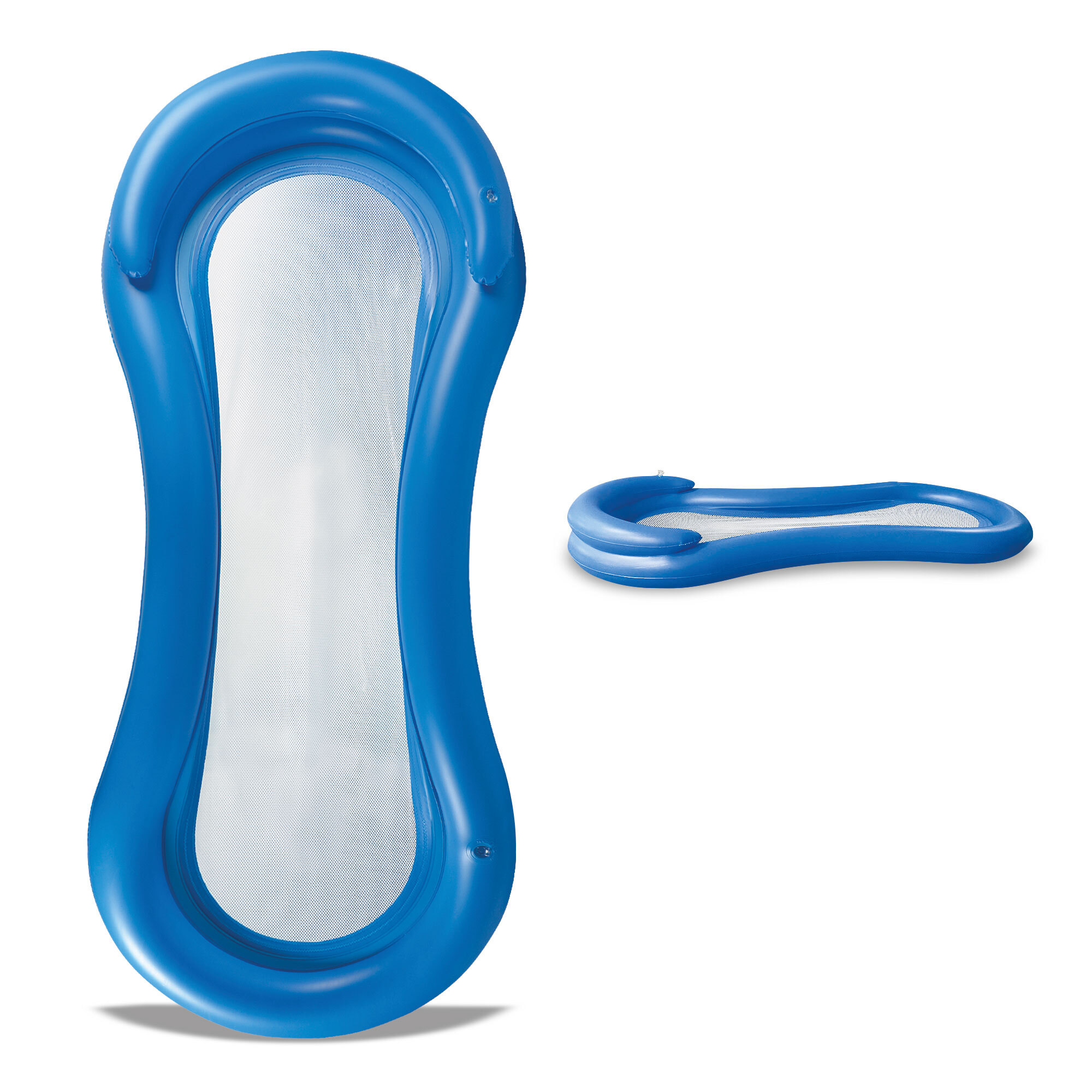 Aufblasbare Wasserhängematte aus 0,25 mm PVC mit Netz