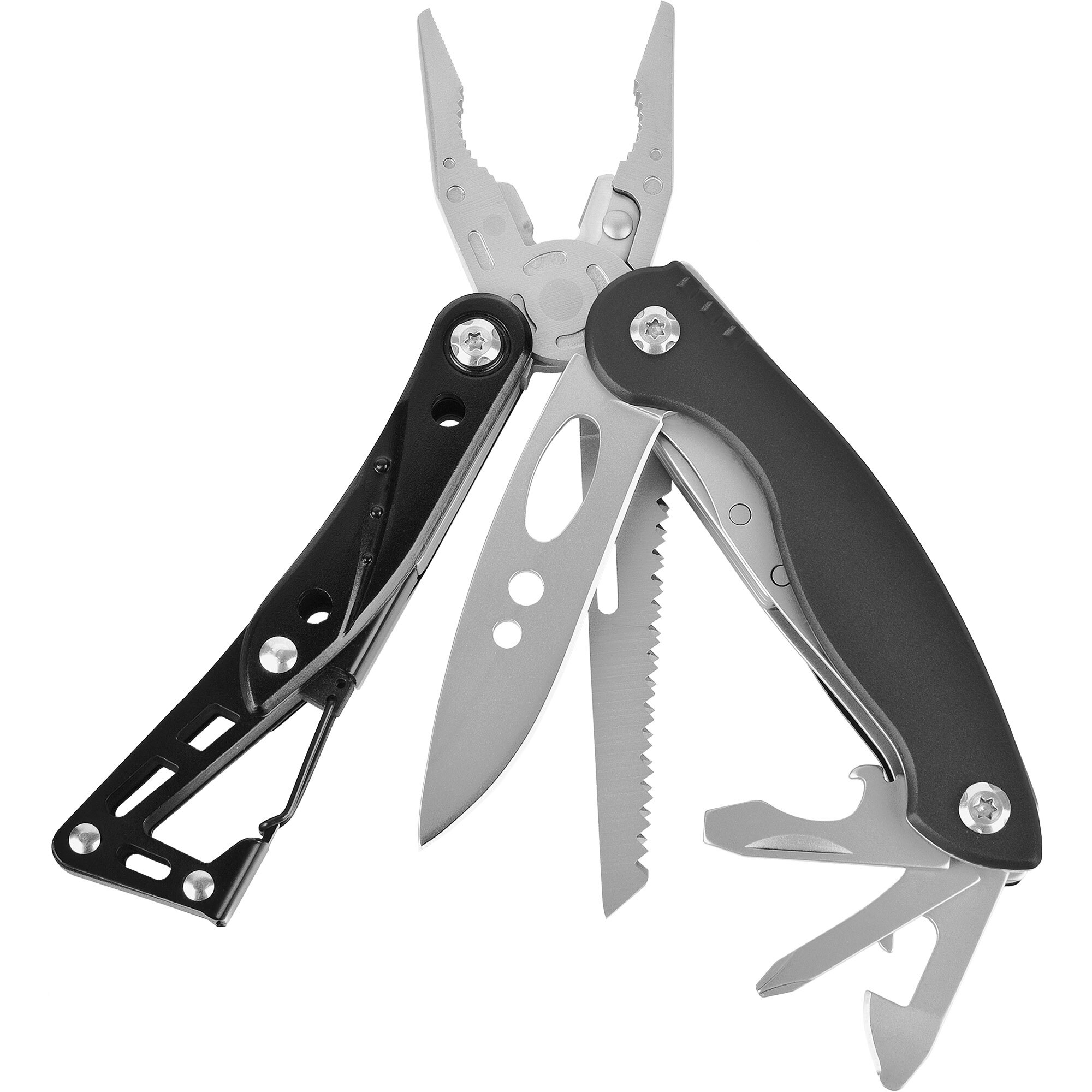 Multitool aus hochwertigen 5Cr15 Stahl mit Karabiner