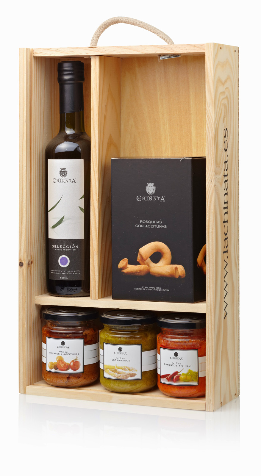 Geschenkset Notte della Oliva in schöner Holzkiste