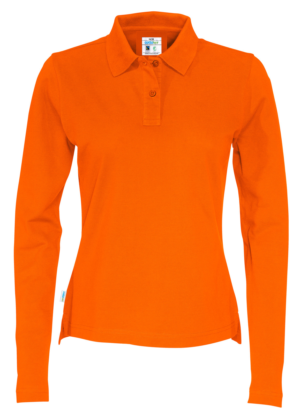 Cottover ladies polo shirt long sleeve Olena 200 g/m²