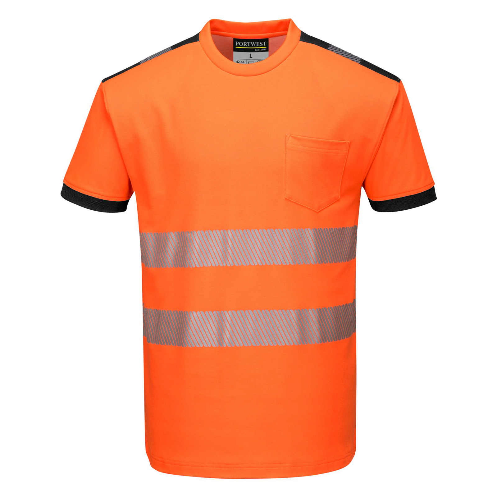 Portwest Herren T-Shirt EN ISO 20471 Klasse 2